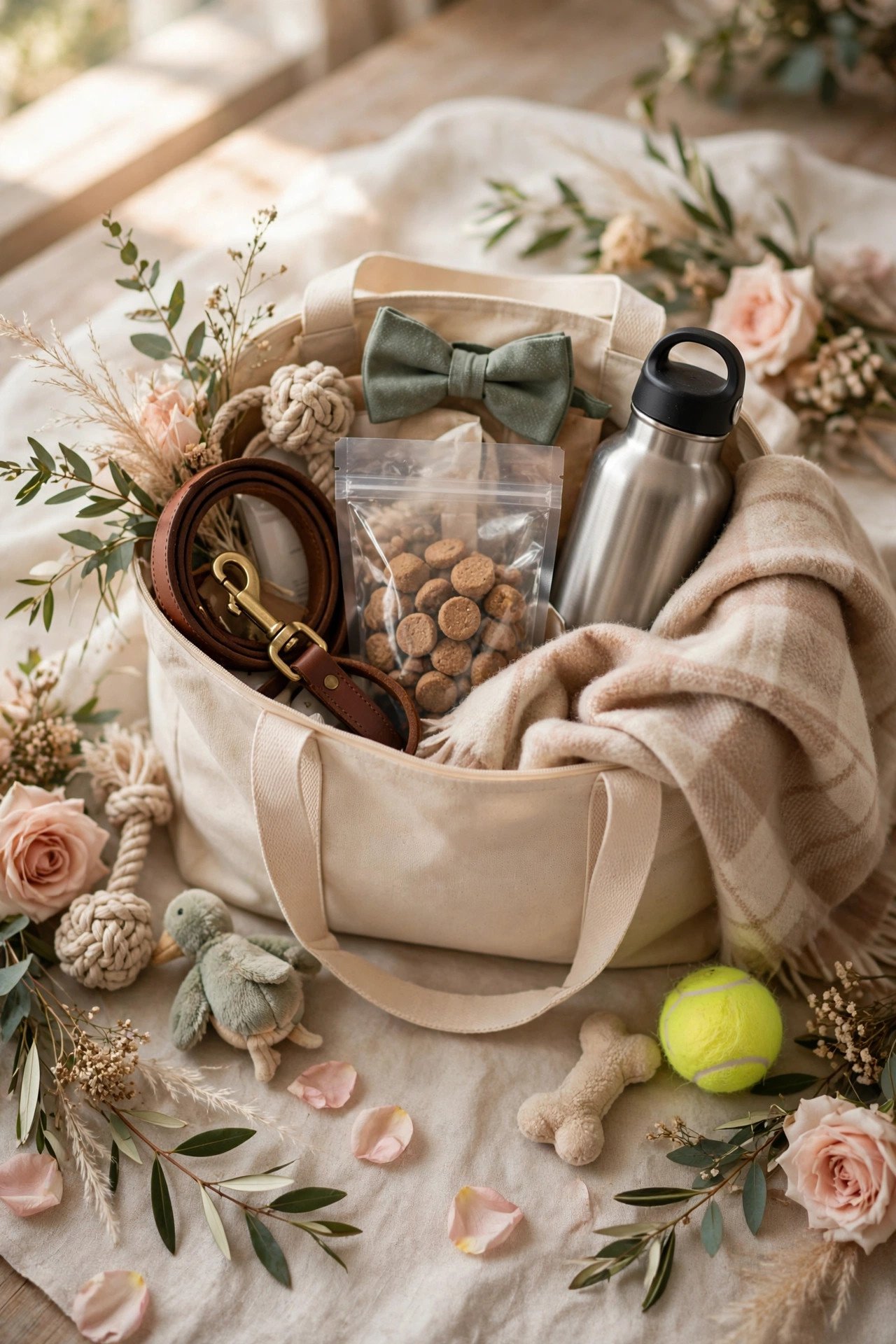 Prepare a Pet Day Bag for the Attendant — hiring and working with a wedding pet attendant in 2027