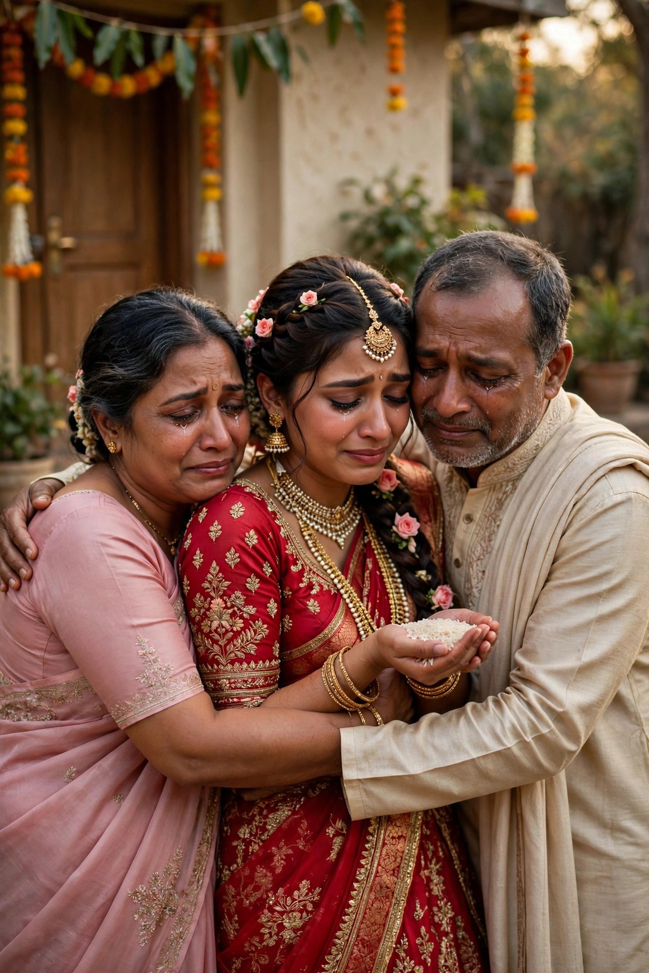 Vidaai: The Emotional Farewell — Hindu wedding ceremony moment