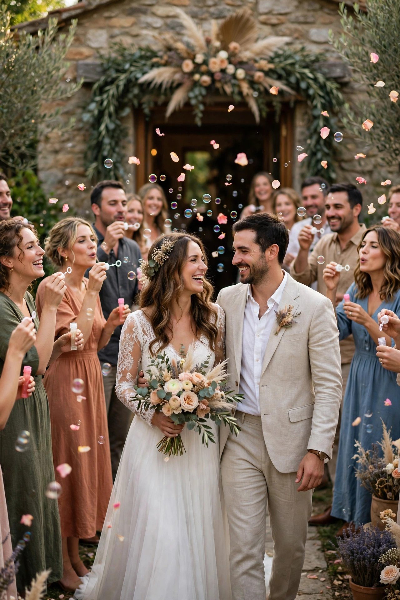 From Rice to Bubbles and Petals — American wedding tradition explained