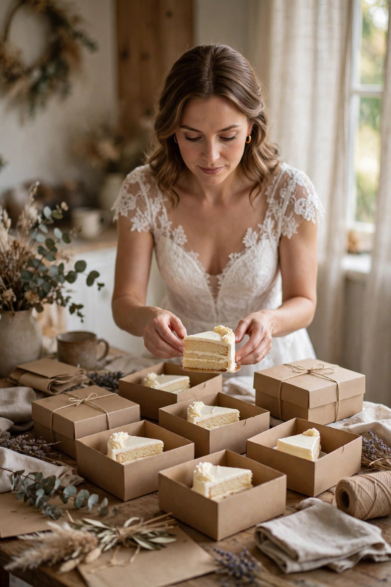Posting Cake to Absent Guests — British wedding tradition