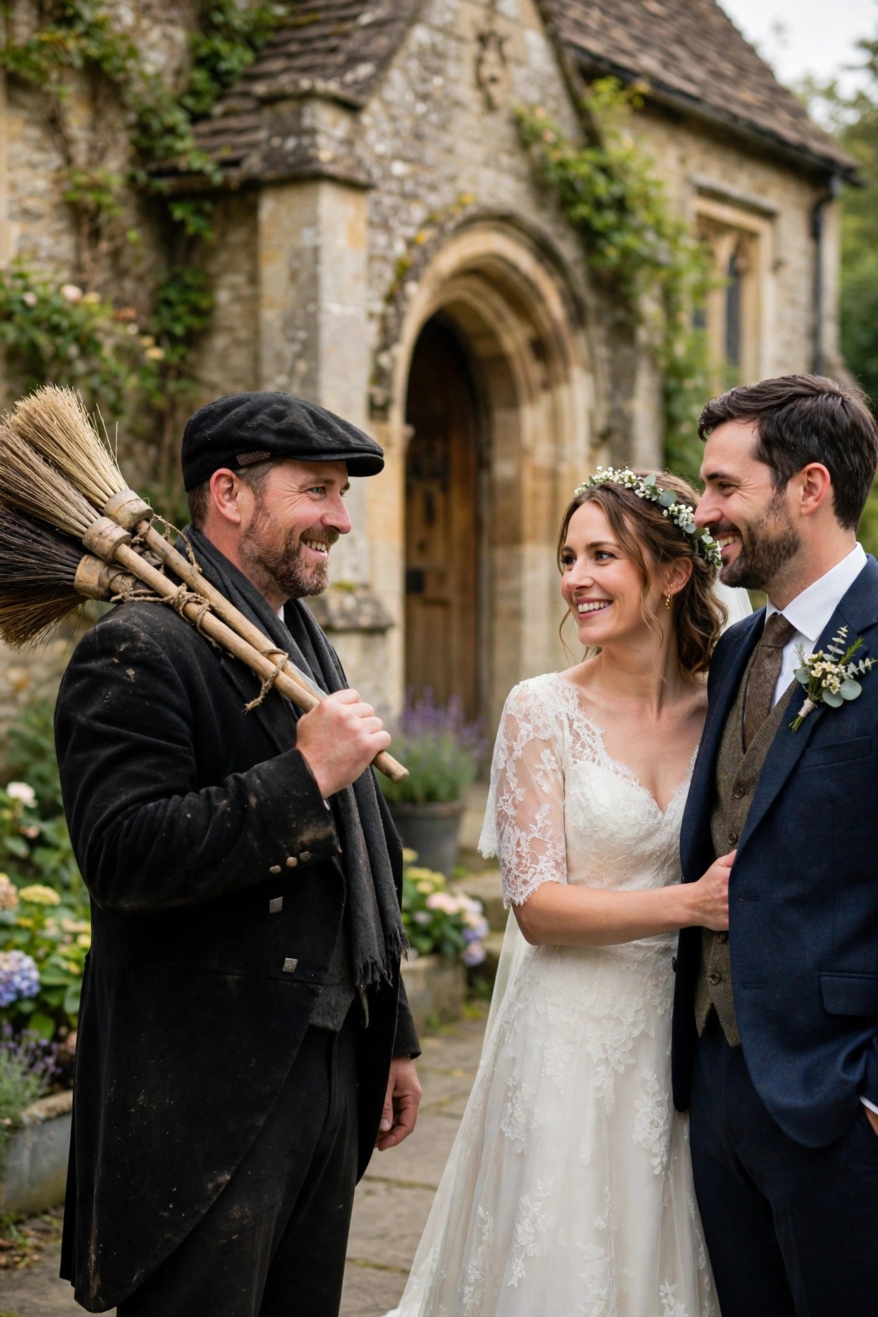 The Lucky Chimney Sweep — British wedding tradition