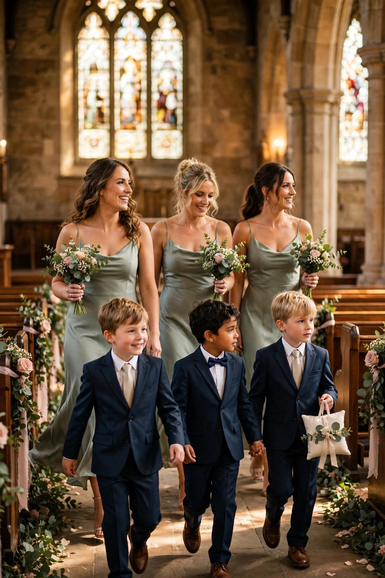 Bridesmaids and Page Boys — British wedding tradition