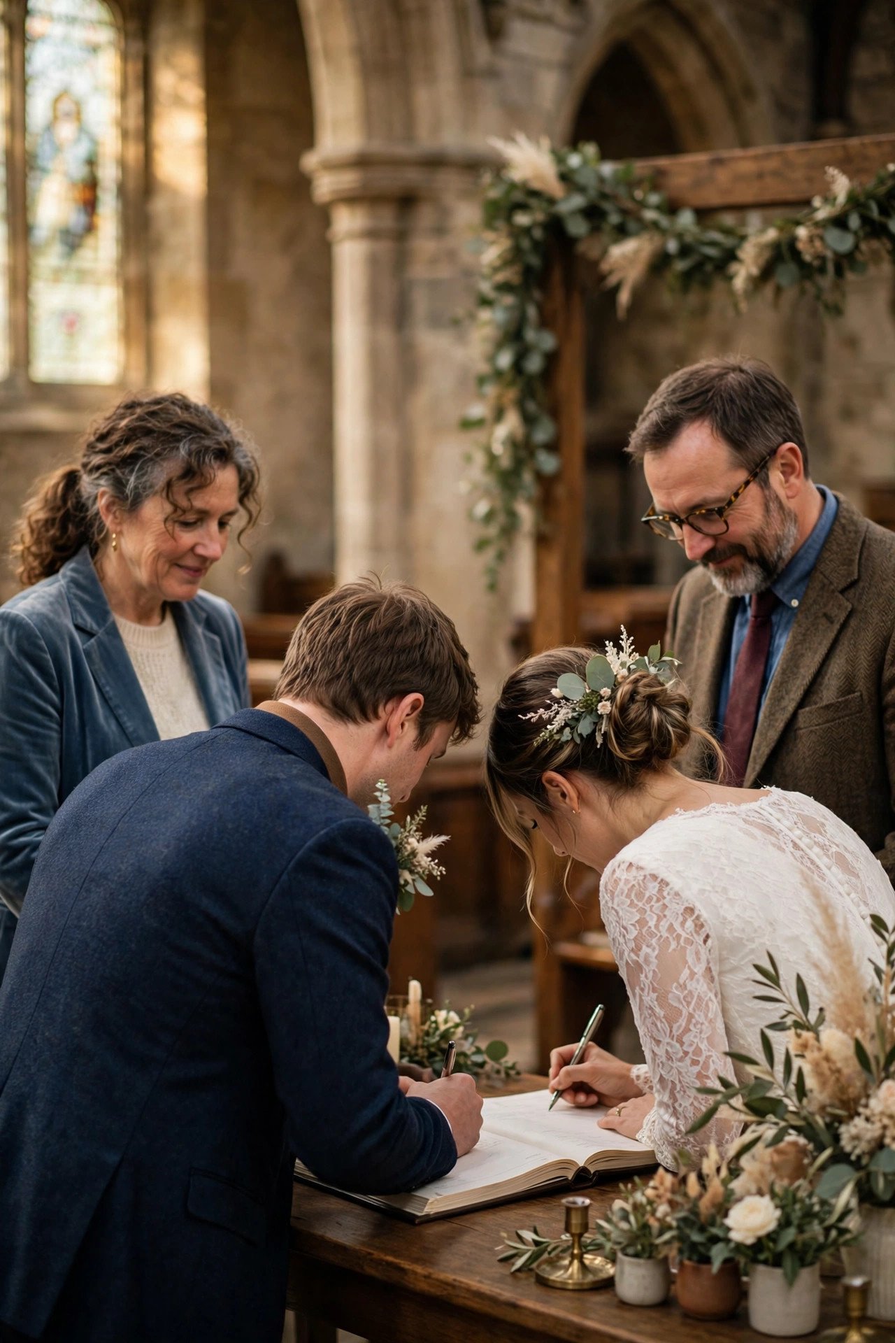 Signing the Register — British wedding tradition