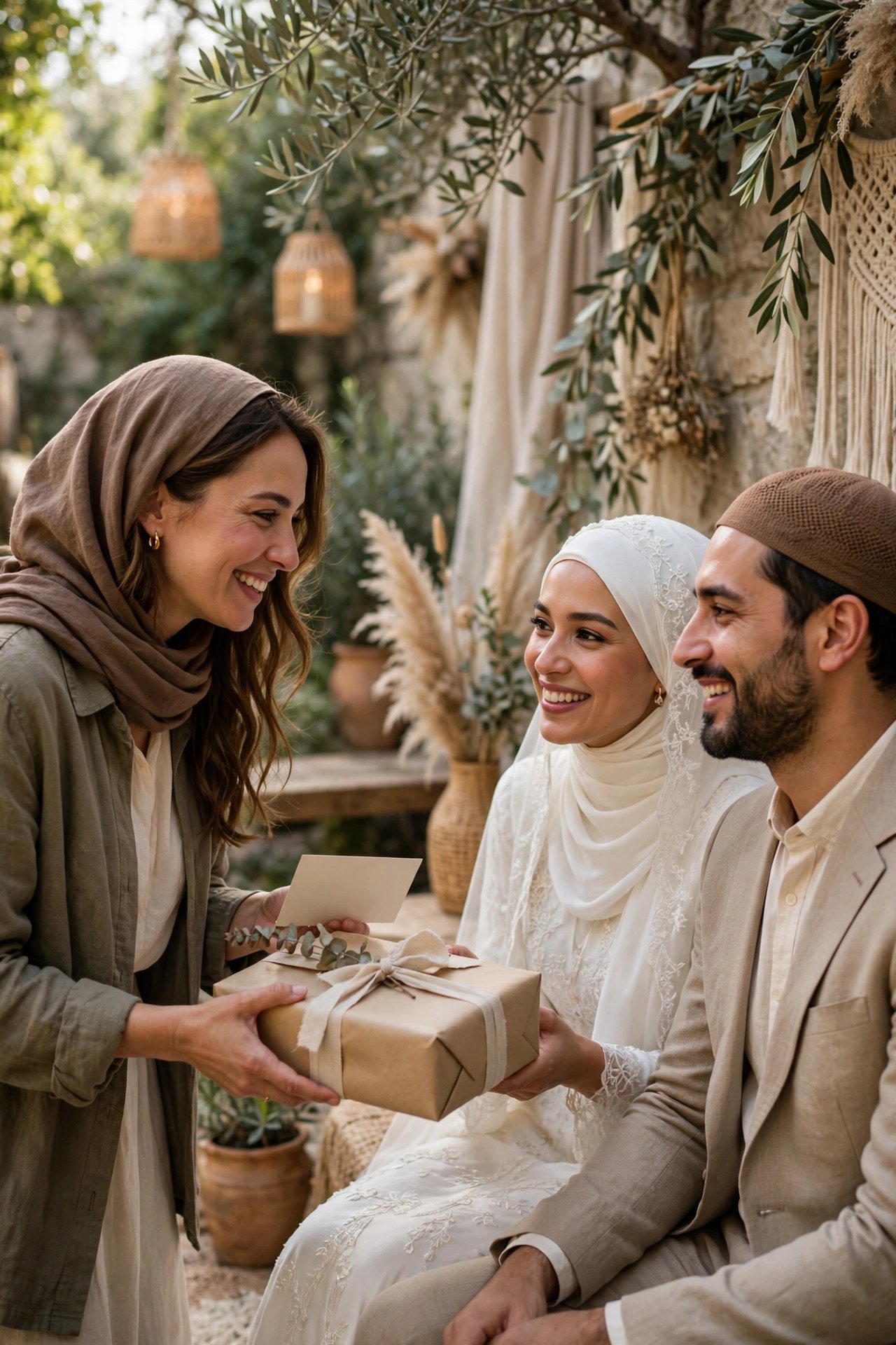 Bringing a Gift and a Card — Muslim wedding tradition