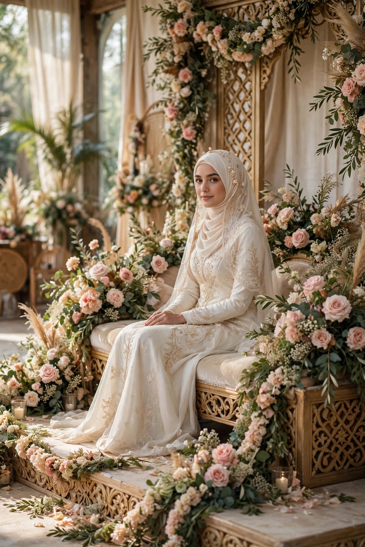 The Bridal Stage and Photographs — Muslim wedding tradition