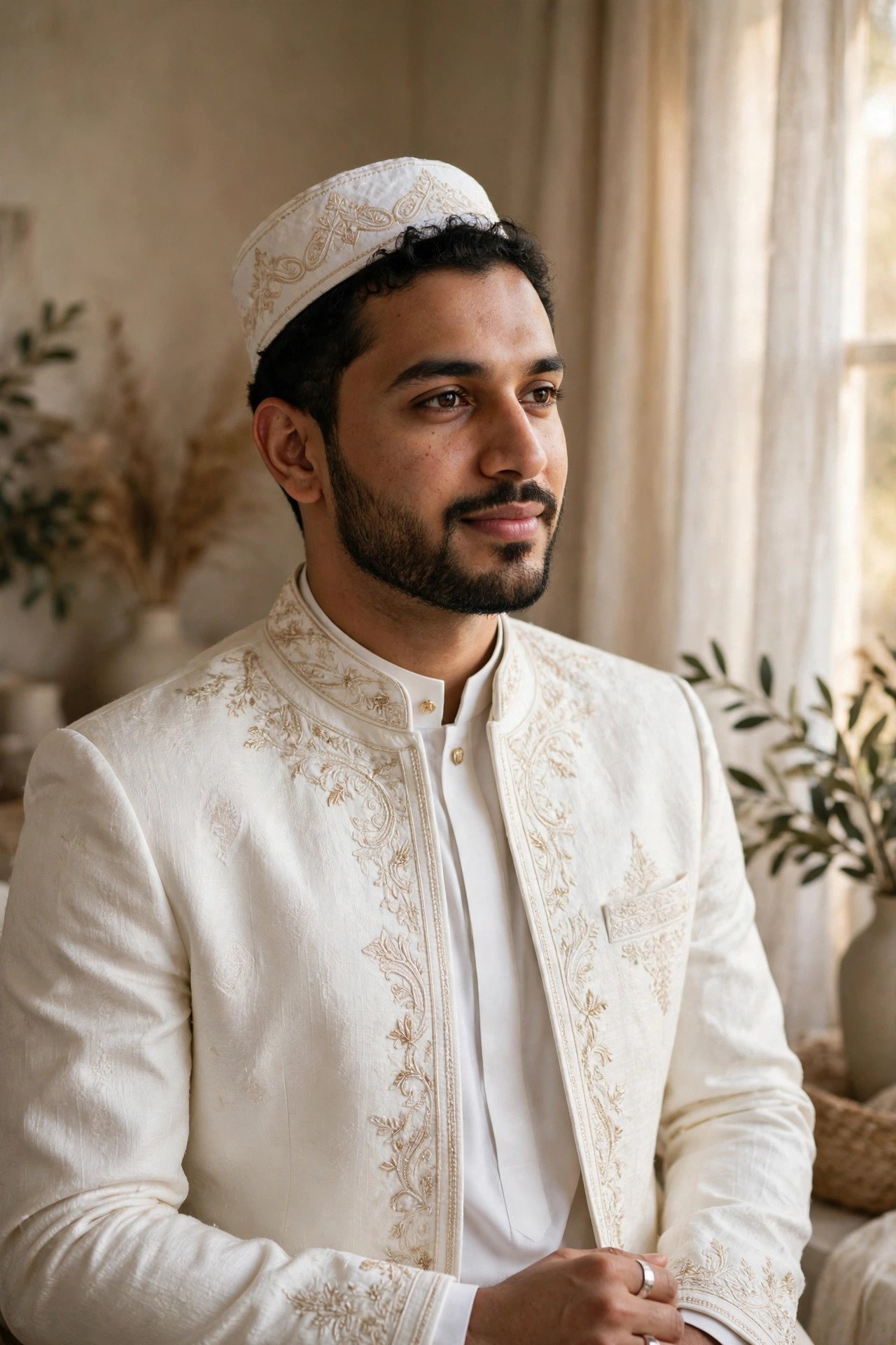 What the Groom Wears — Nikah ceremony moment