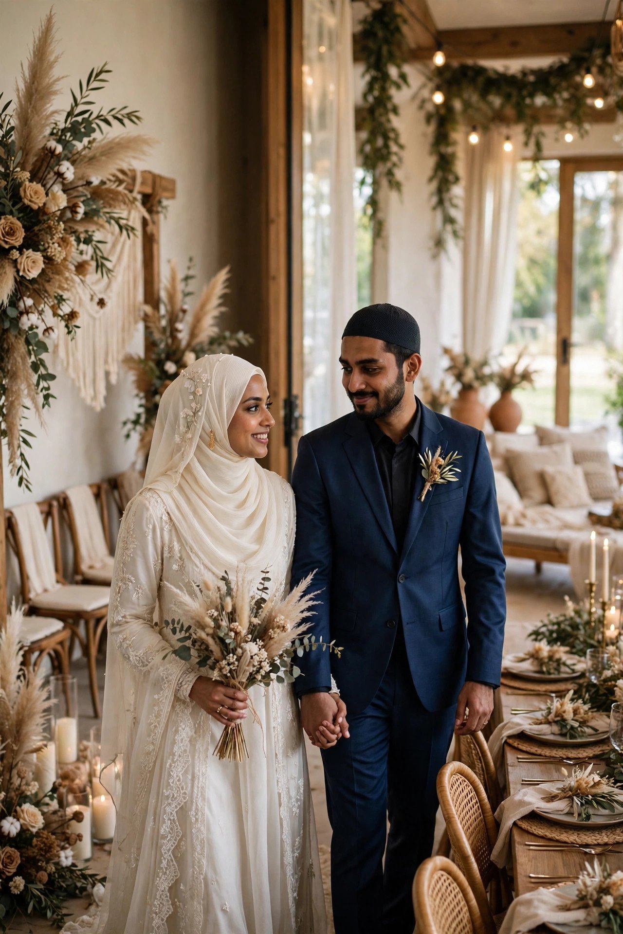Same-Day Nikah and Reception Timeline — Nikah ceremony moment
