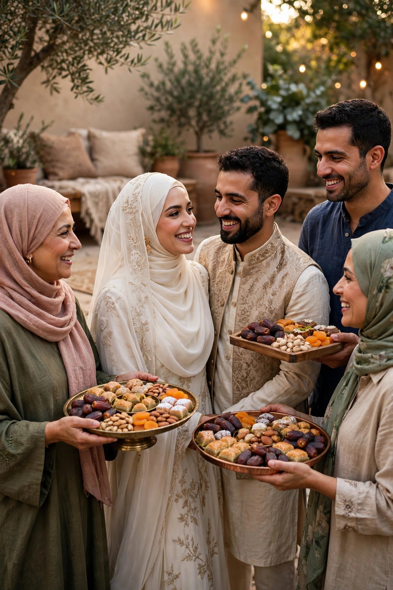 After the Nikah: Congratulations and Sweets — Nikah ceremony moment