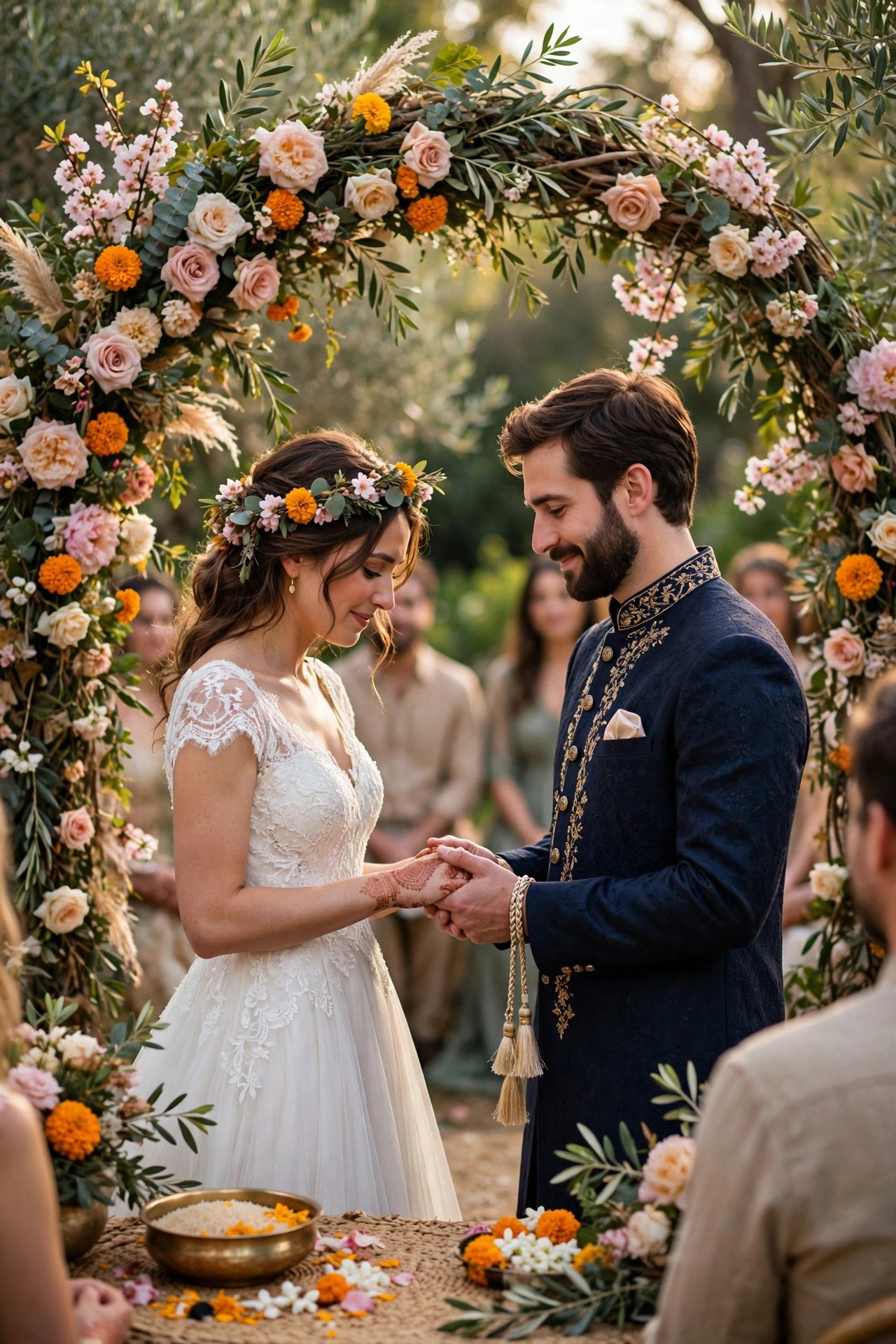 Interleaved Ceremony Script at a wedding celebration