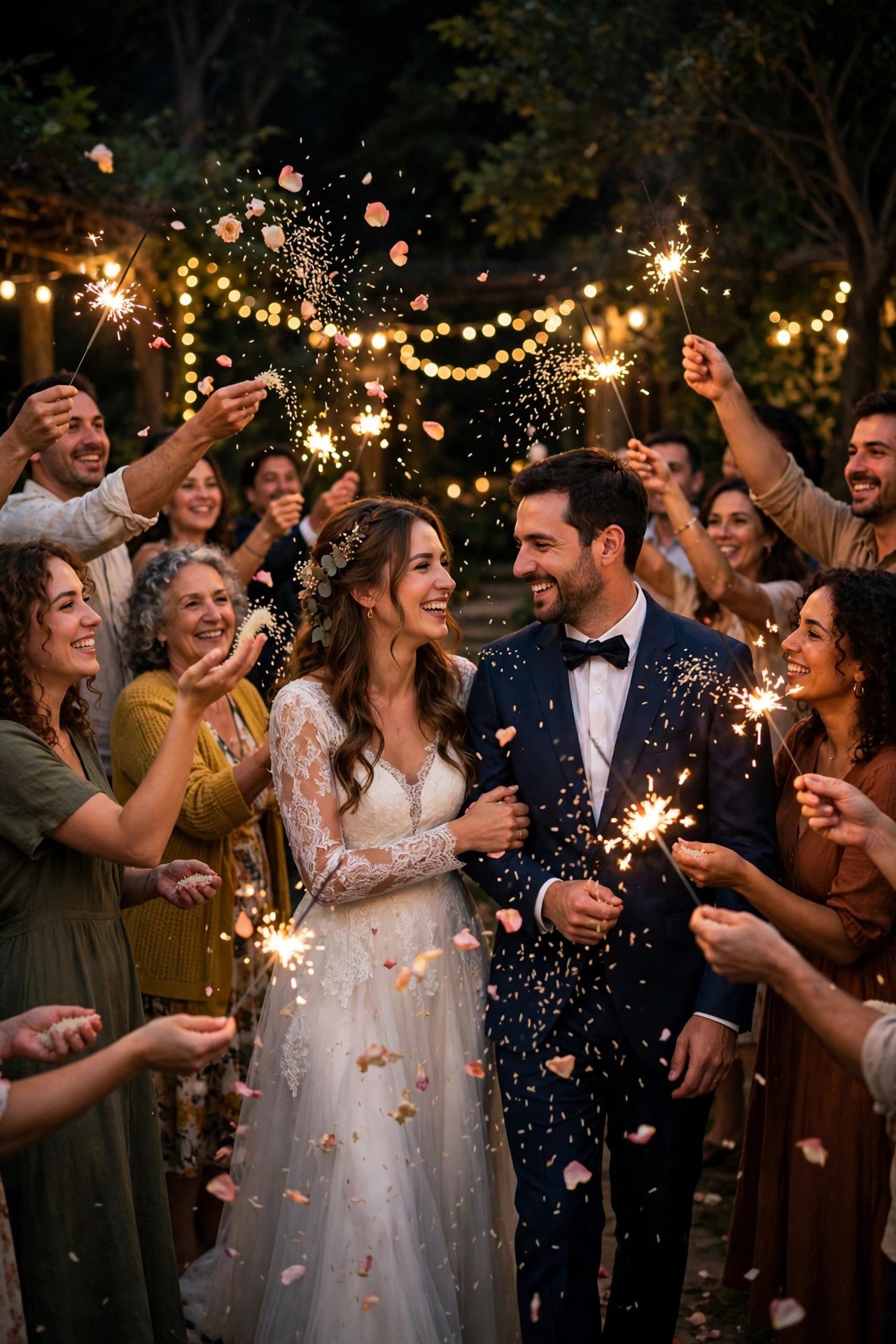 Send-Off Fusing Both Good-Luck Customs at a wedding celebration