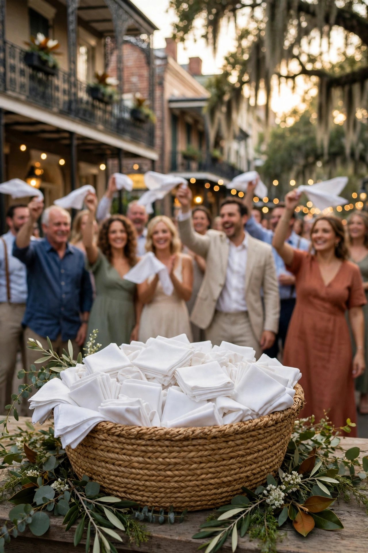 Handkerchiefs for Every Guest at a wedding celebration