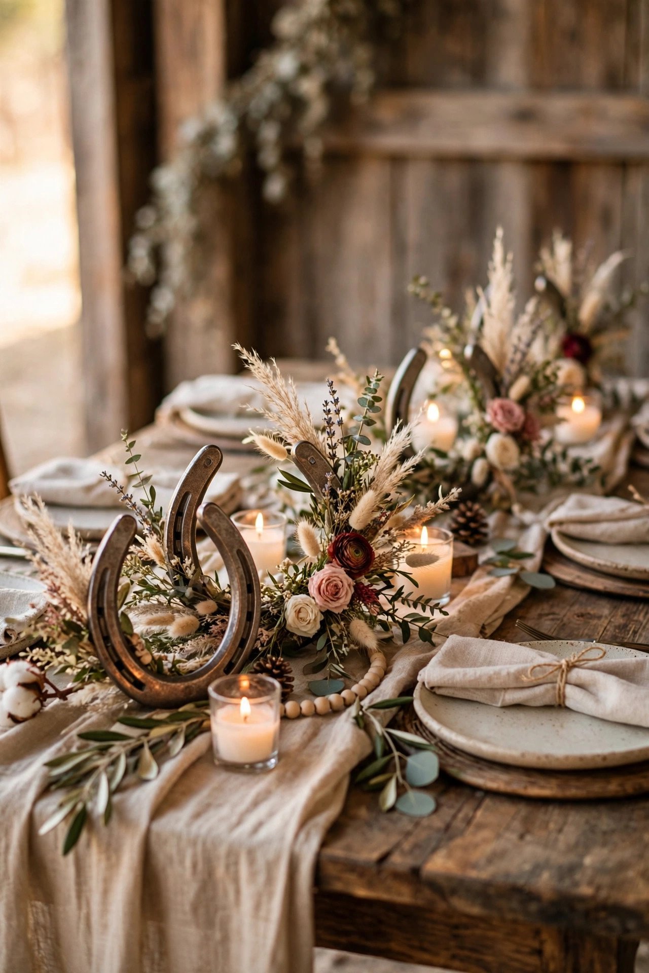 Horseshoe Details With a Lucky Story at a wedding celebration