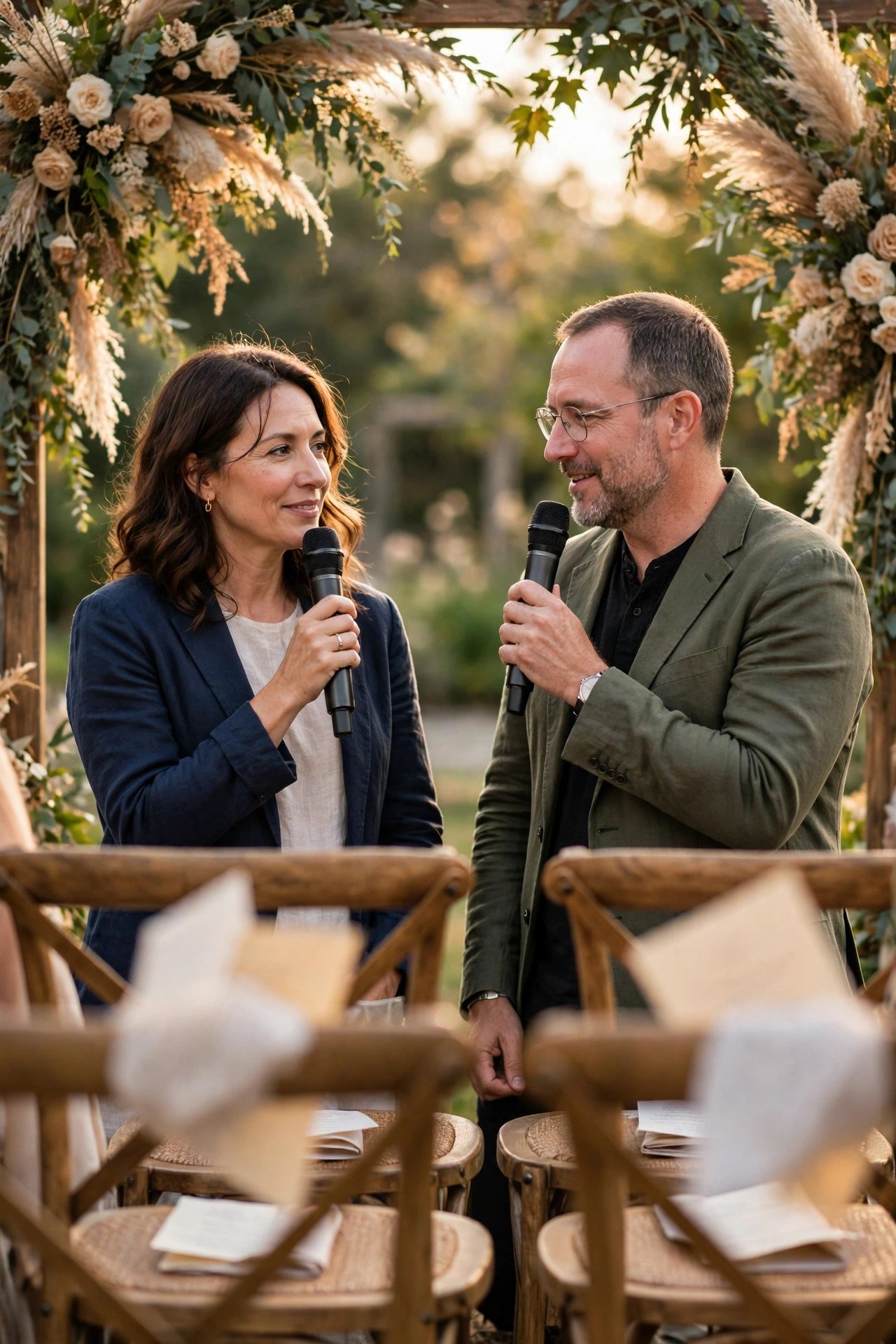 Bilingual Ceremony Touches at a wedding celebration