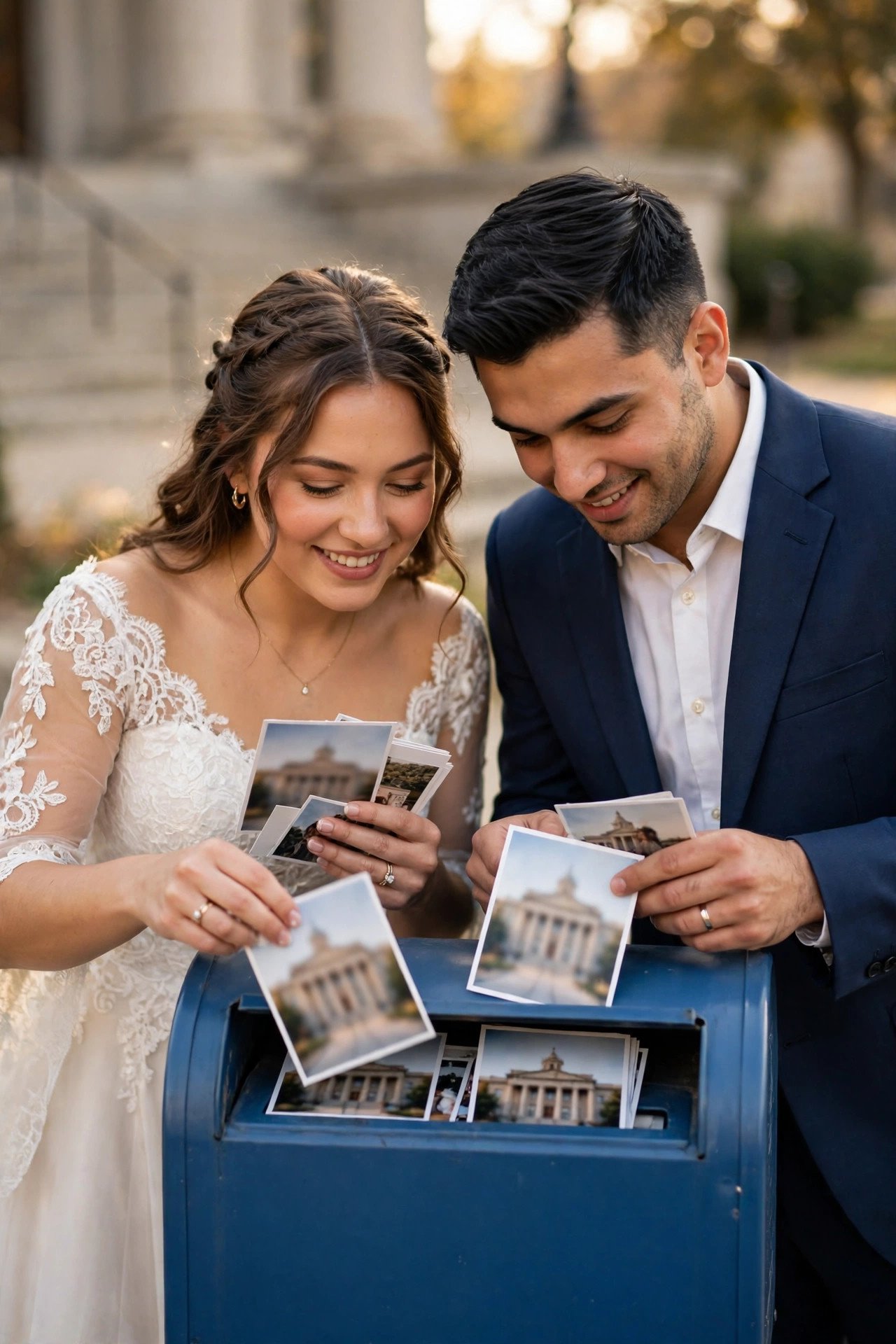 Send Announcements With Your Favorite Steps Photo at a wedding celebration