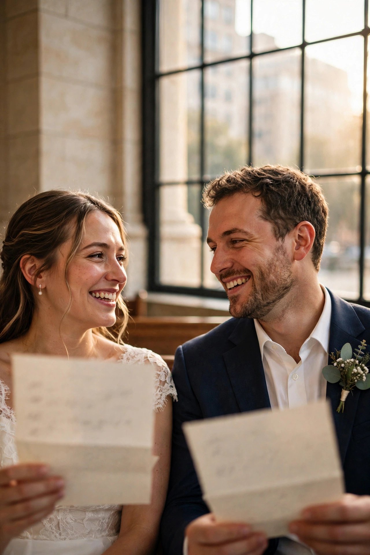 Write Letters to Read the Morning Of at a wedding celebration