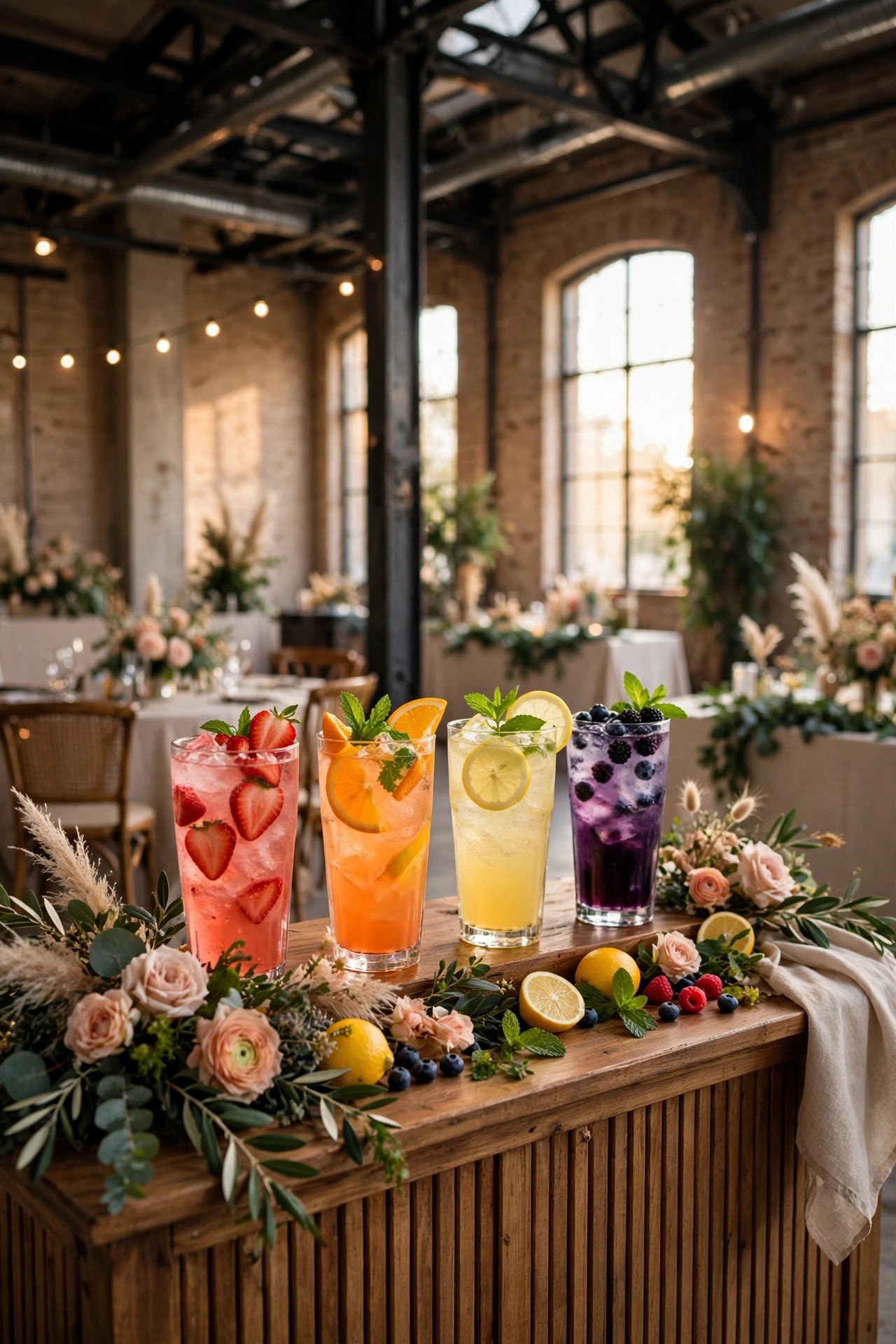 Industrial Hall With an Italian Soda Bar — courthouse wedding reception ideas inspiration