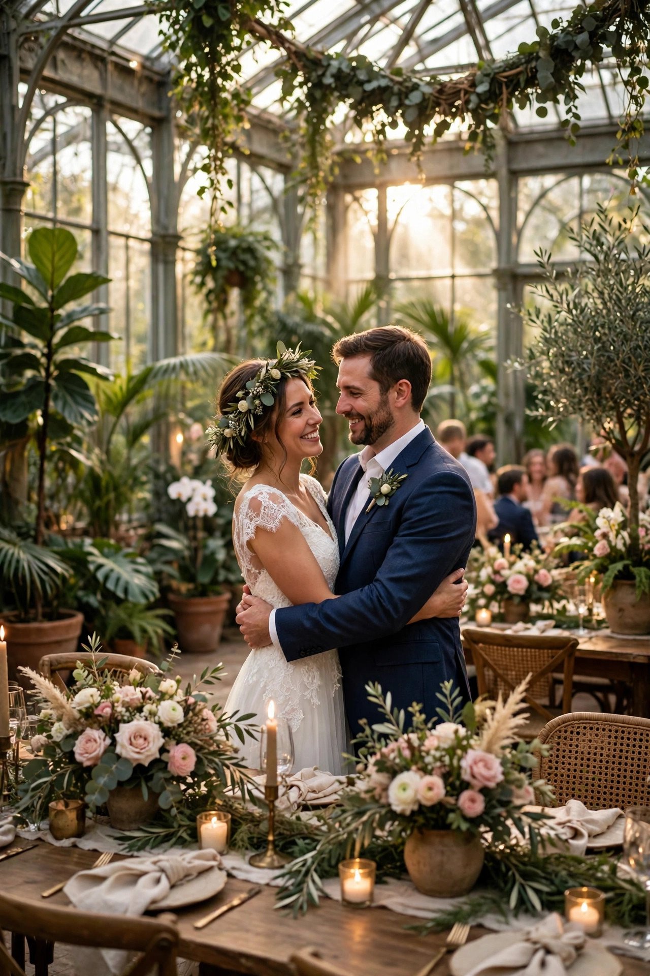 Botanical Garden Conservatory Reception — courthouse wedding reception ideas inspiration