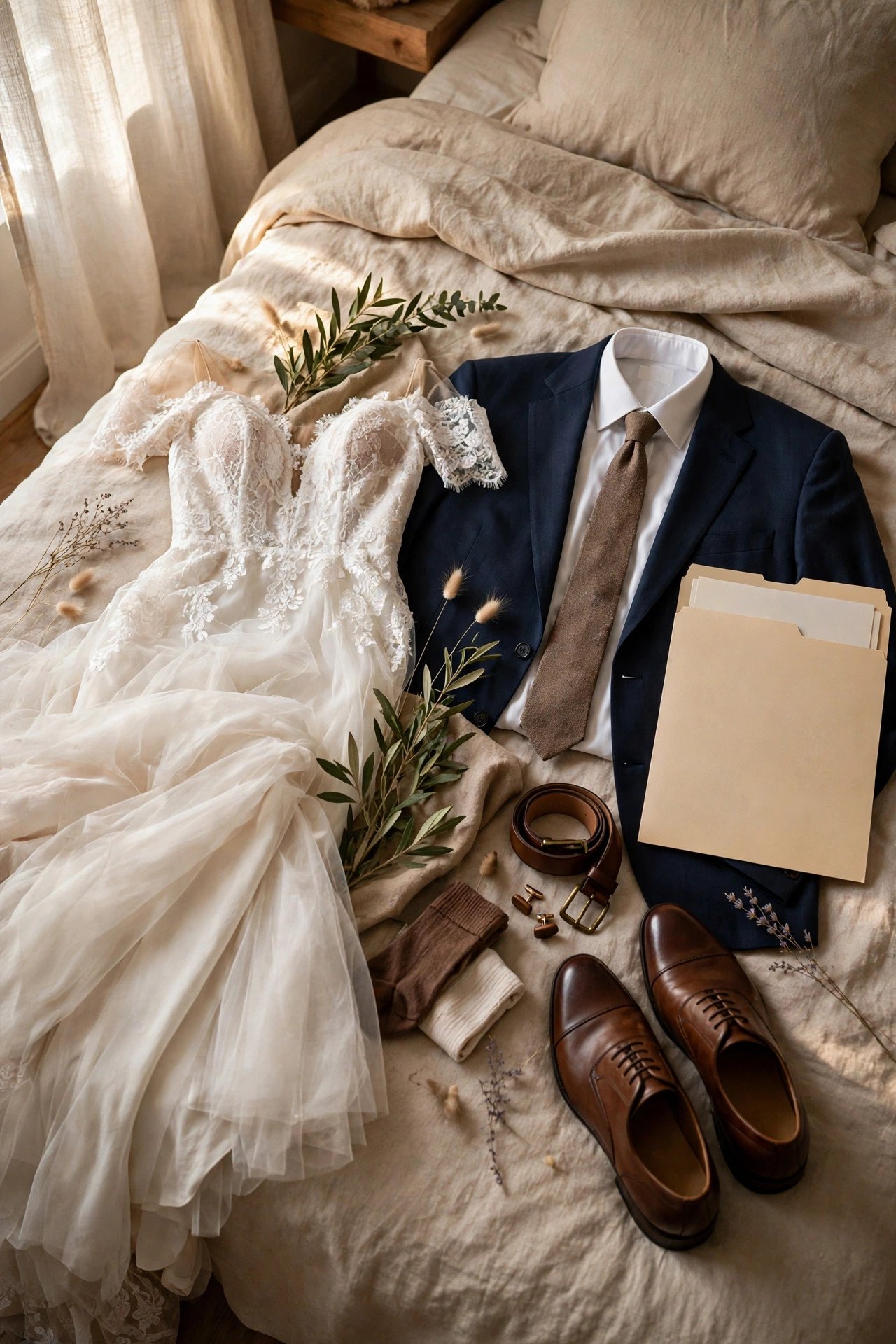 One Week Out: Lay Out Outfits and Paperwork — courthouse wedding timeline inspiration