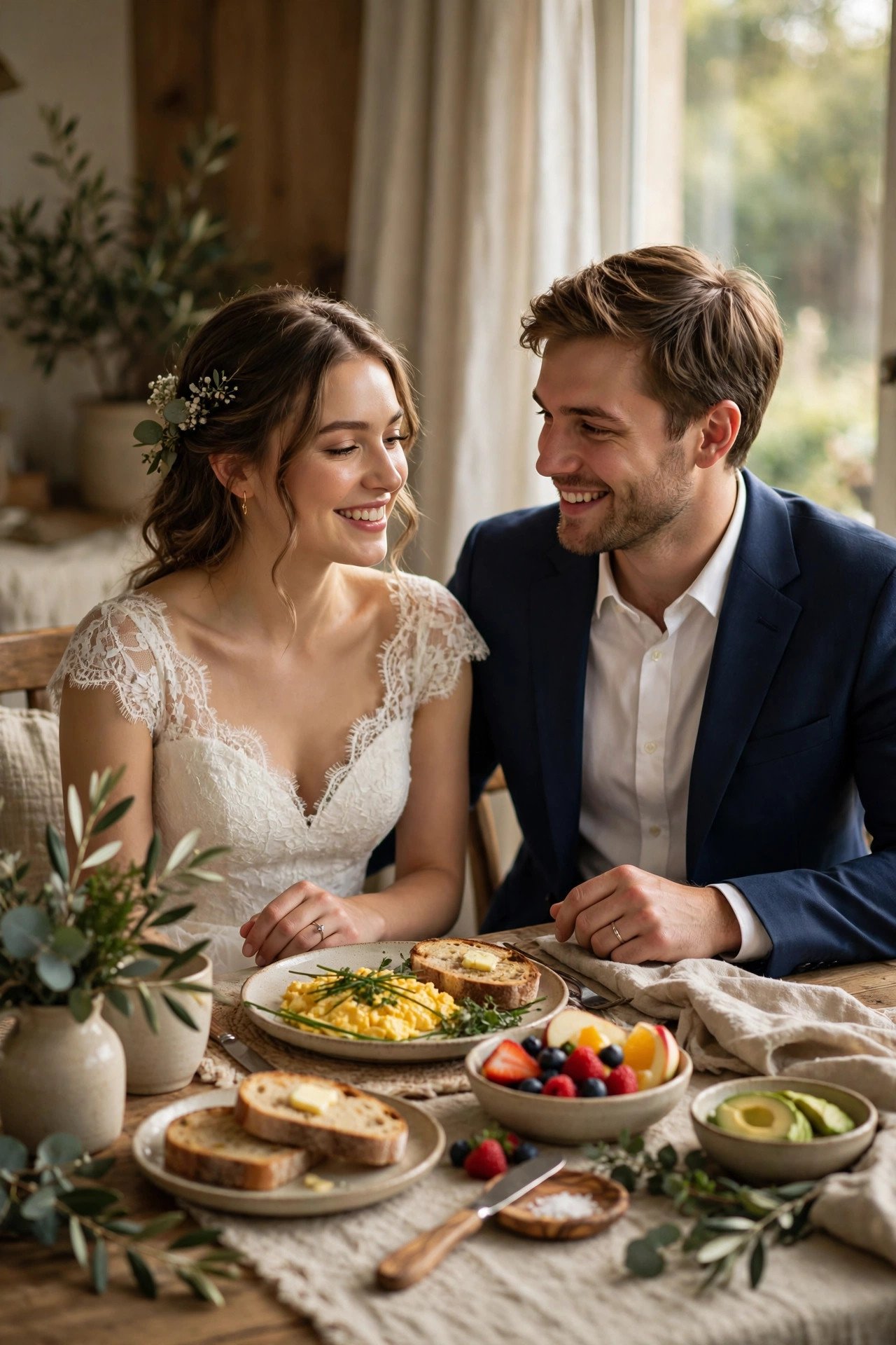 7:30 AM: A Real Breakfast, Not Just Coffee — courthouse wedding timeline inspiration