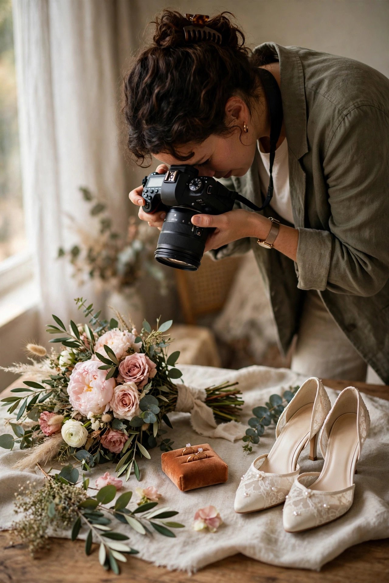 9:00 AM: Photographer Arrives for Detail Shots — courthouse wedding timeline inspiration