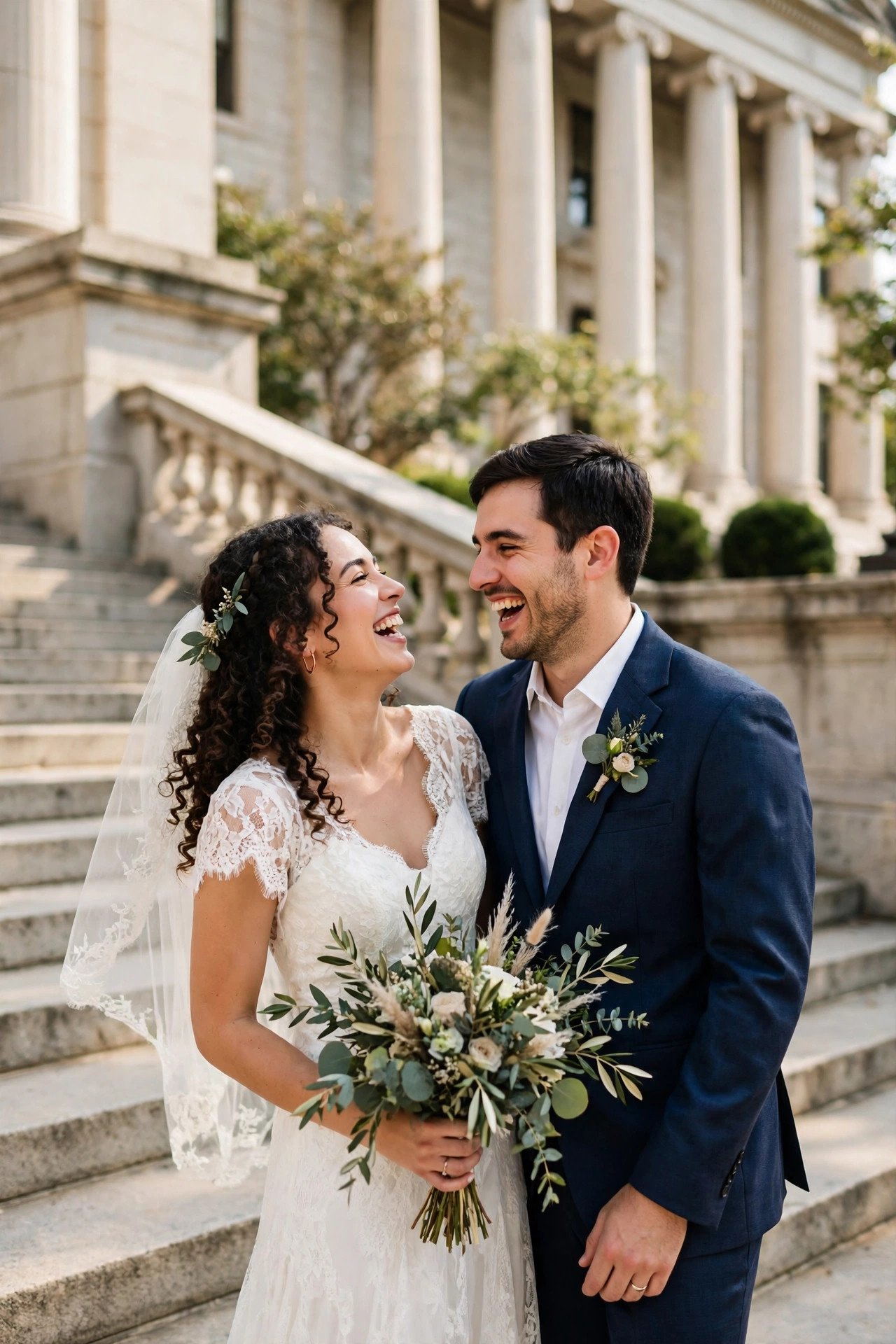 11:00 AM: Courthouse Steps Photos — courthouse wedding timeline inspiration
