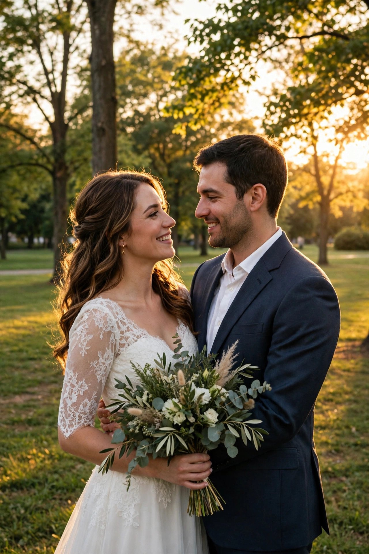 4:00 PM: Golden-Hour Portraits — courthouse wedding timeline inspiration