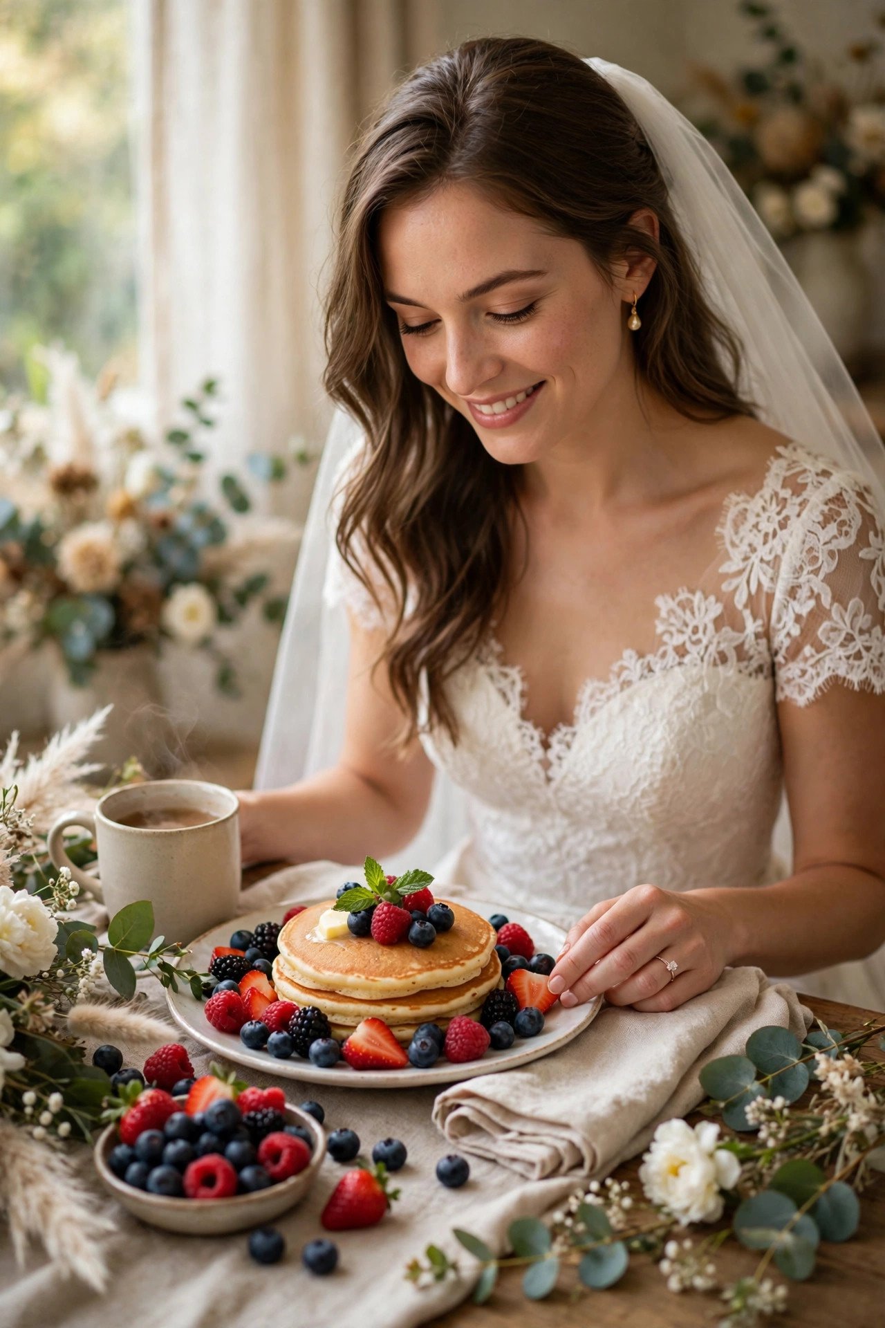 Wedding morning food guide point: Choose Familiar Foods Only