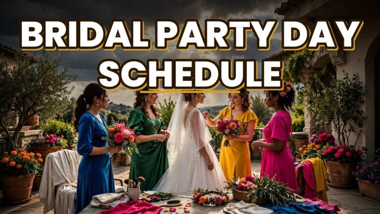 Bridal Party Day Schedule (2027)