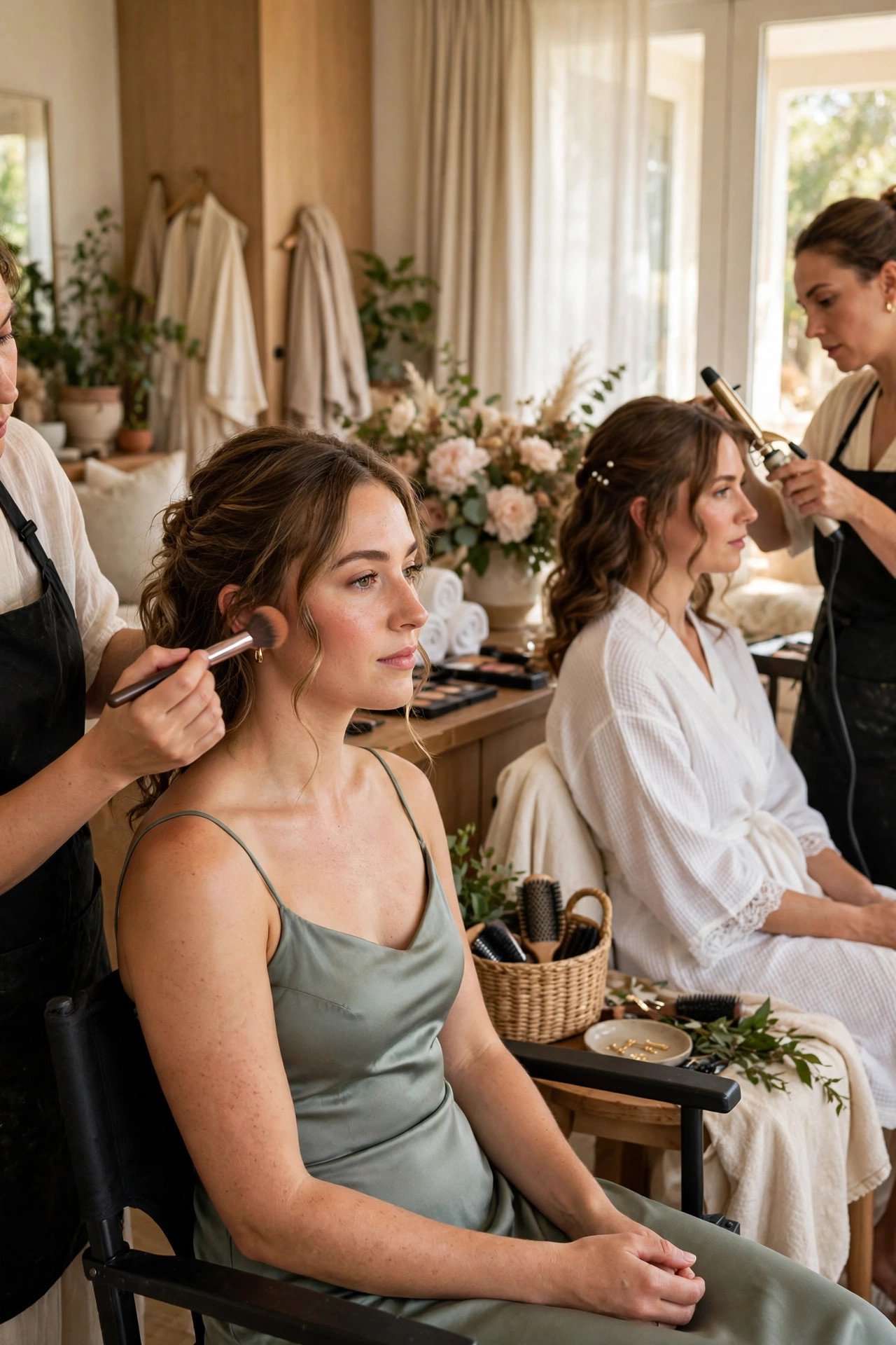 Hair and makeup schedule slot: 10:30 AM — Bridesmaid Three: Makeup
