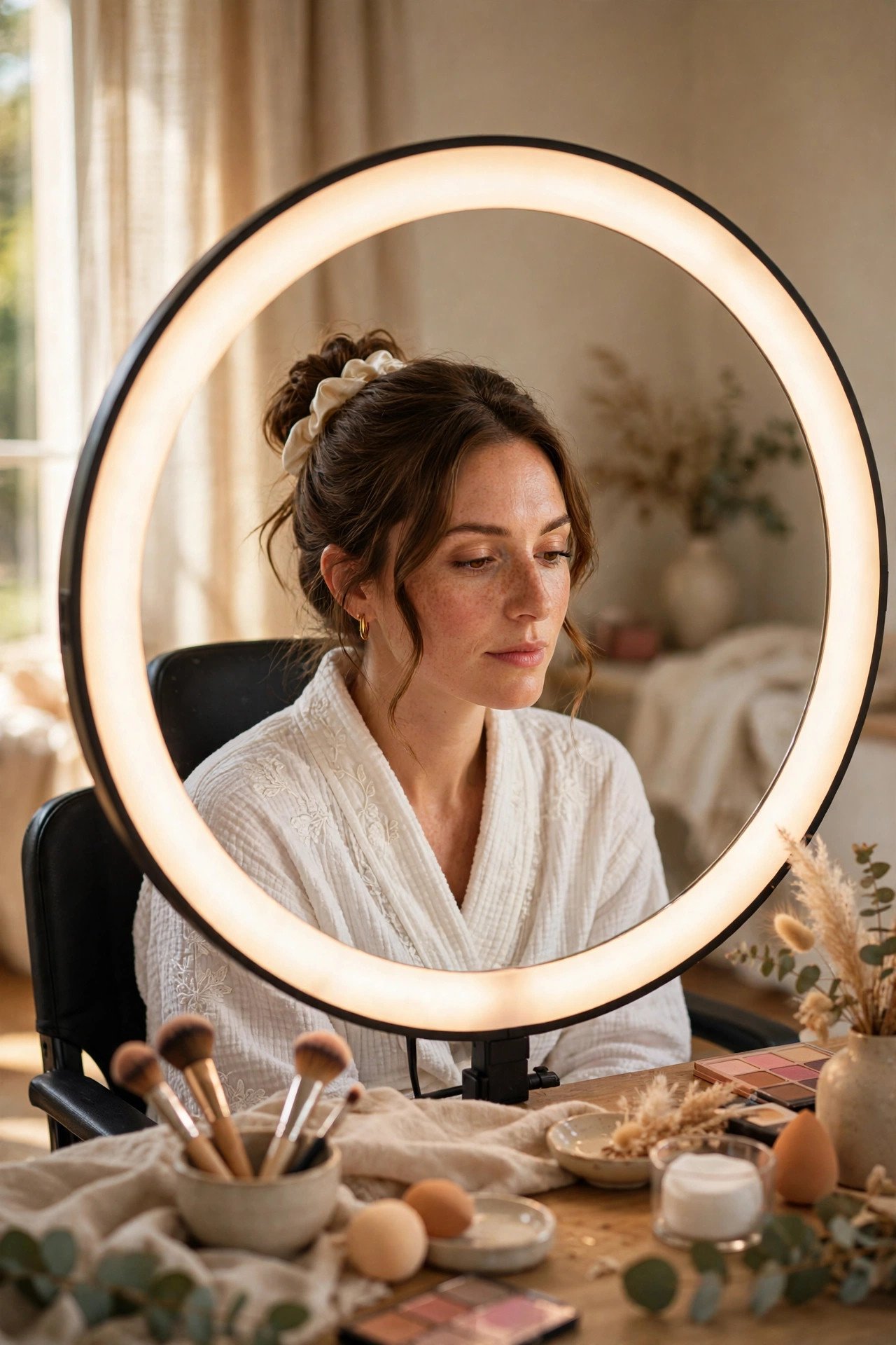 Hair and makeup schedule slot: Rule: One Chair, One Person, No Observers Inside the Light