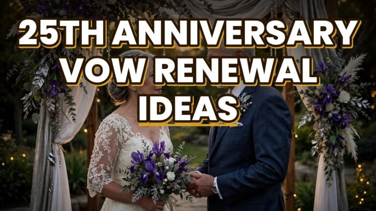 25th Anniversary Vow Renewal Ideas (2027)