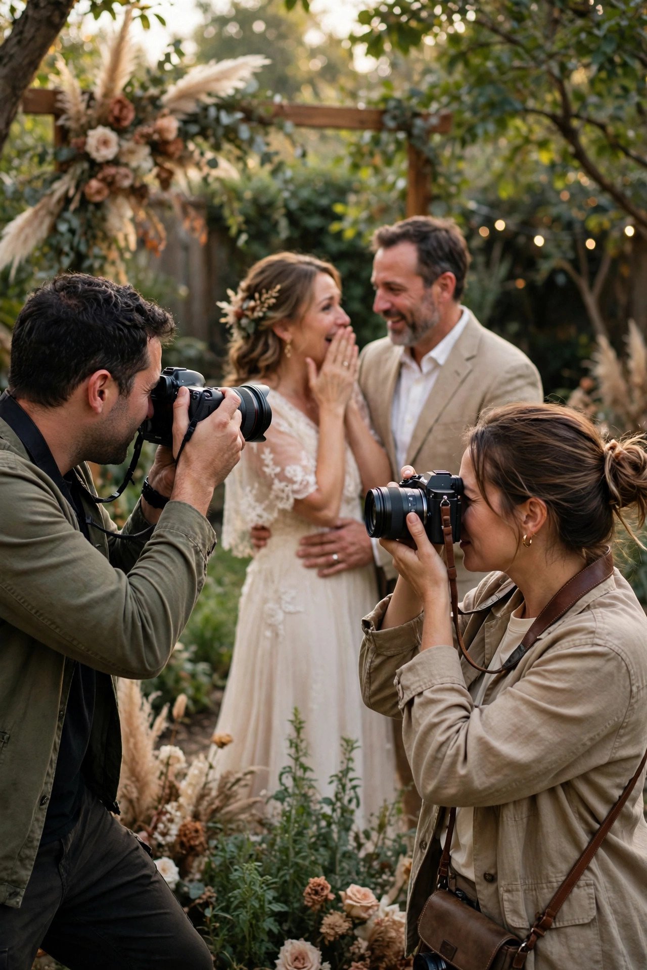 Planning a surprise vow renewal step: Capture Reactions With Two Cameras