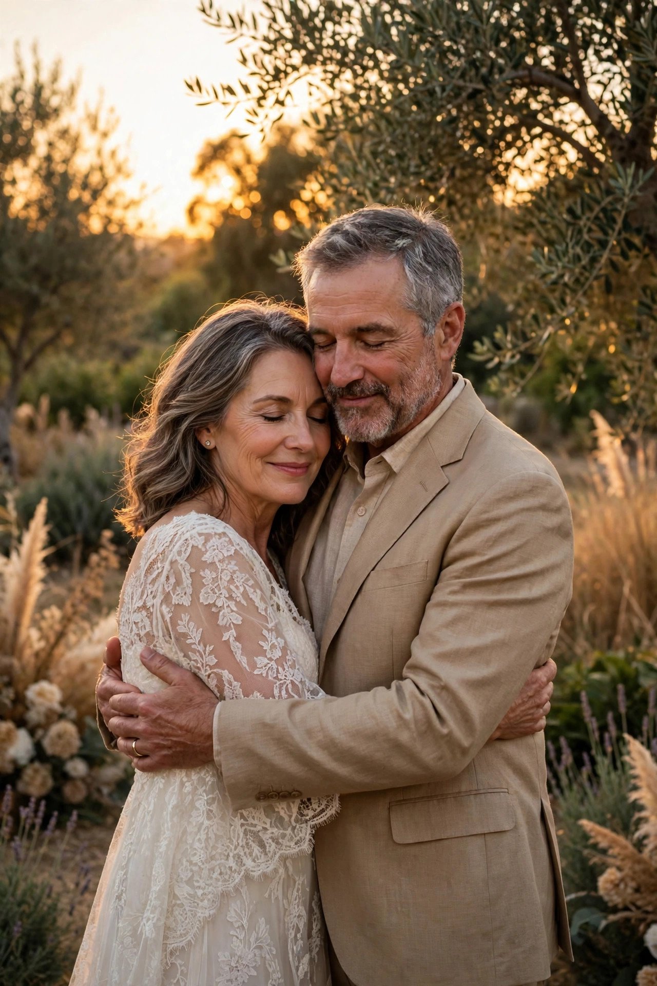 Vow renewal photography moment: Golden Hour Couple Portraits