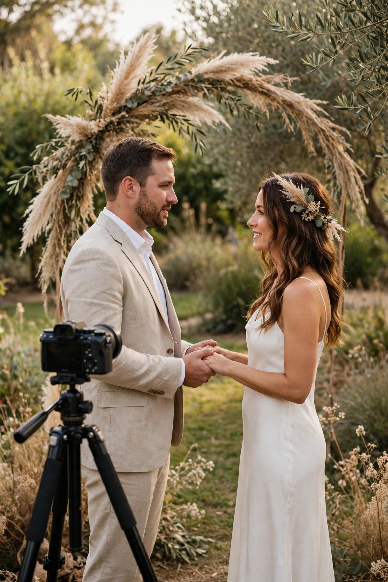 Vow renewal photography moment: Film the Vows on Video, Even Simply