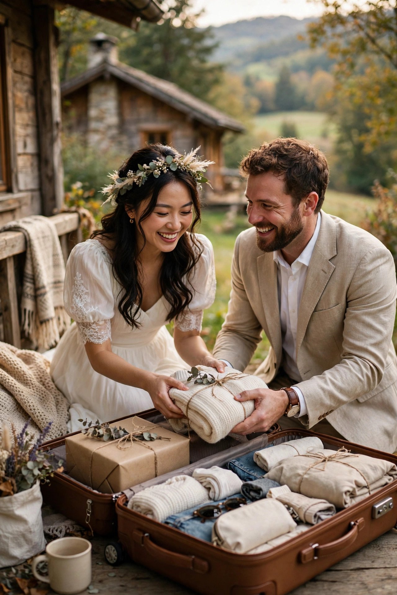 Vow renewal gift idea presented to a couple: An Experience Gift: A Weekend Away