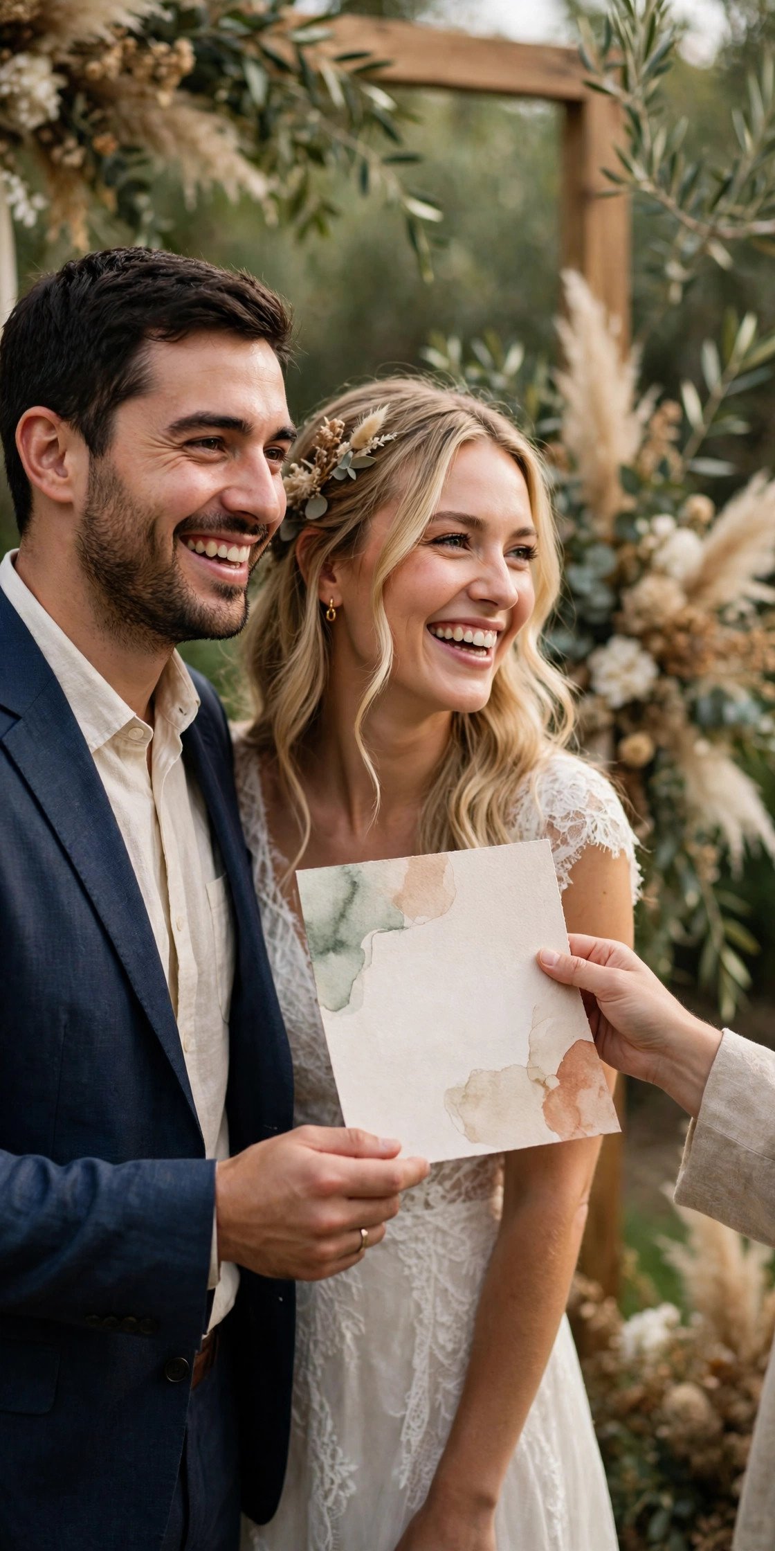 Vow renewal gift idea presented to a couple: A Donation to Their Cause in Their Names