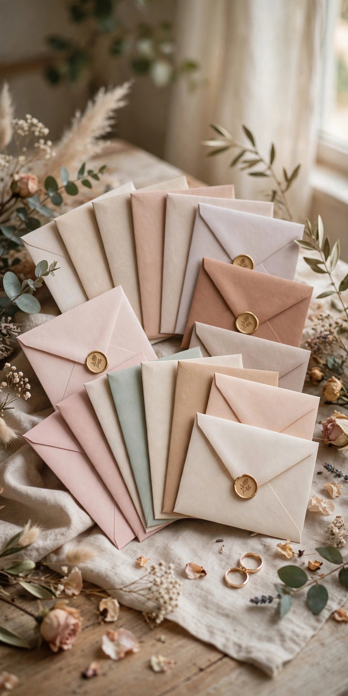 Vow renewal gift idea presented to a couple: A Curated Date-Night Year: Twelve Envelopes