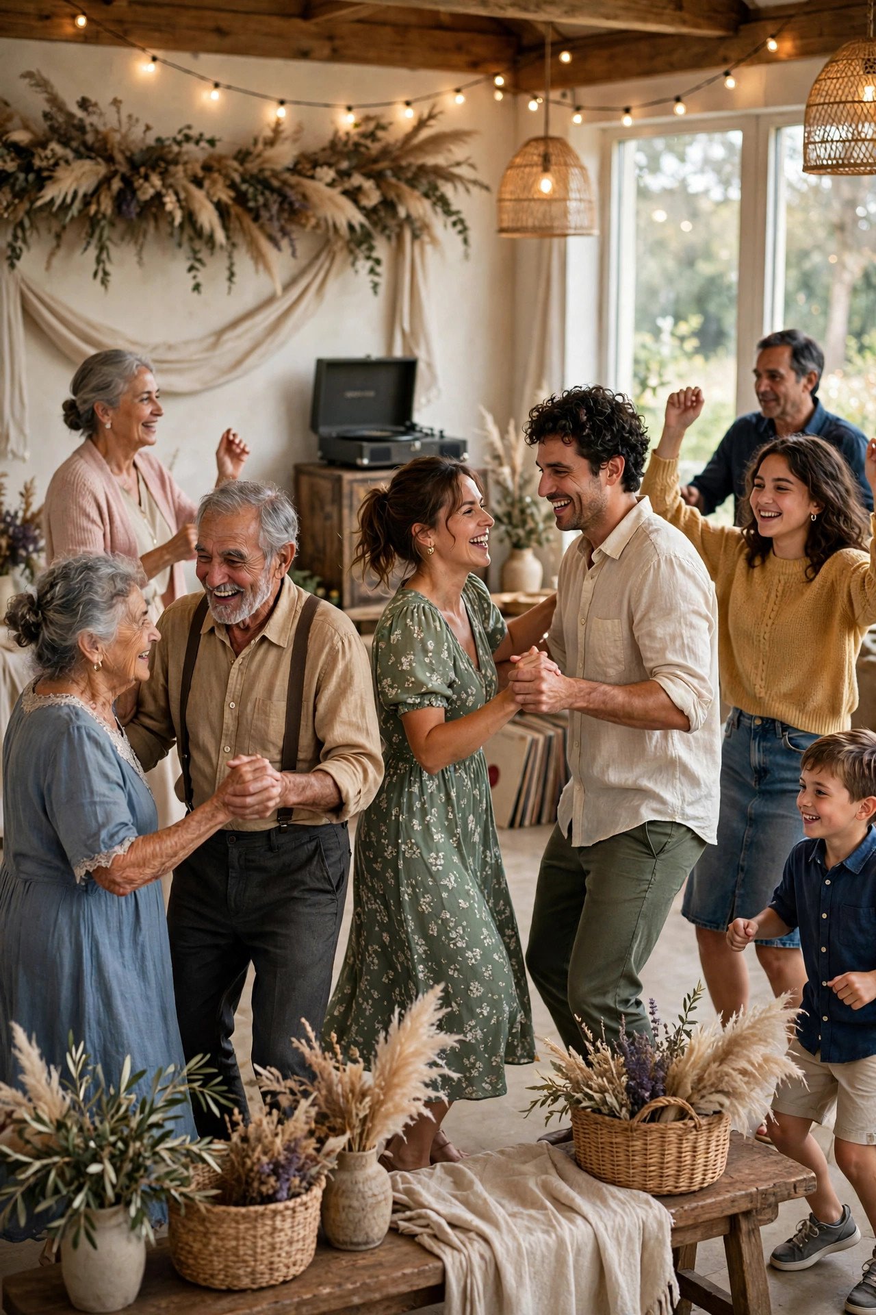 Anniversary party idea in action: Decade Playlist Dance Party