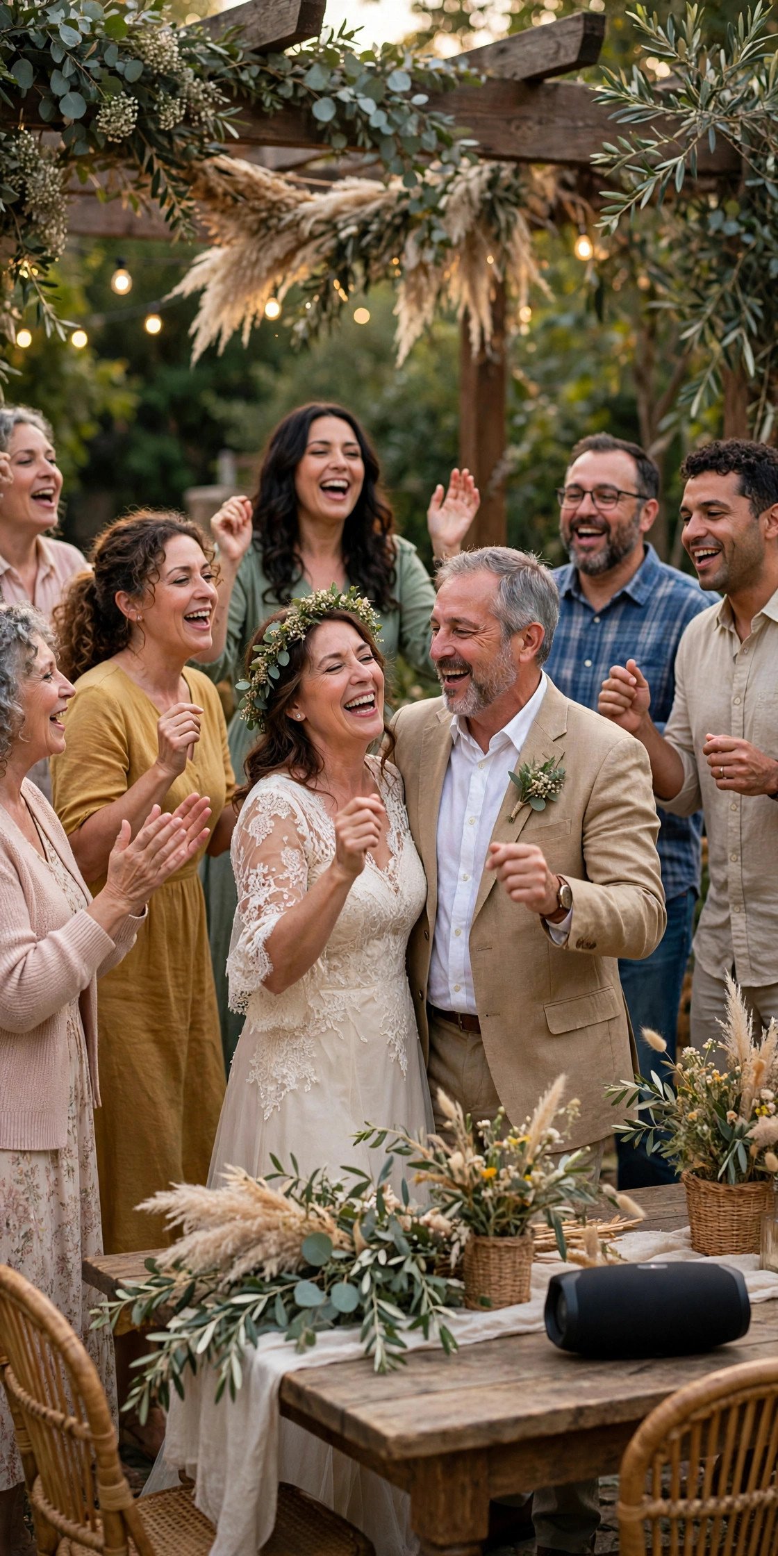 25th silver anniversary party idea: End With the Wedding Song, Full Volume