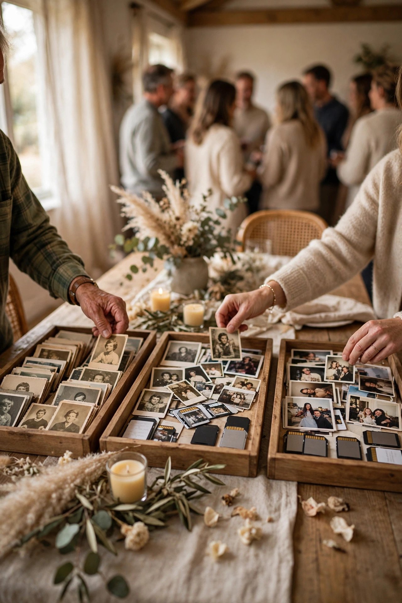 50th golden anniversary party idea: Memory Cards Sorted by Decade