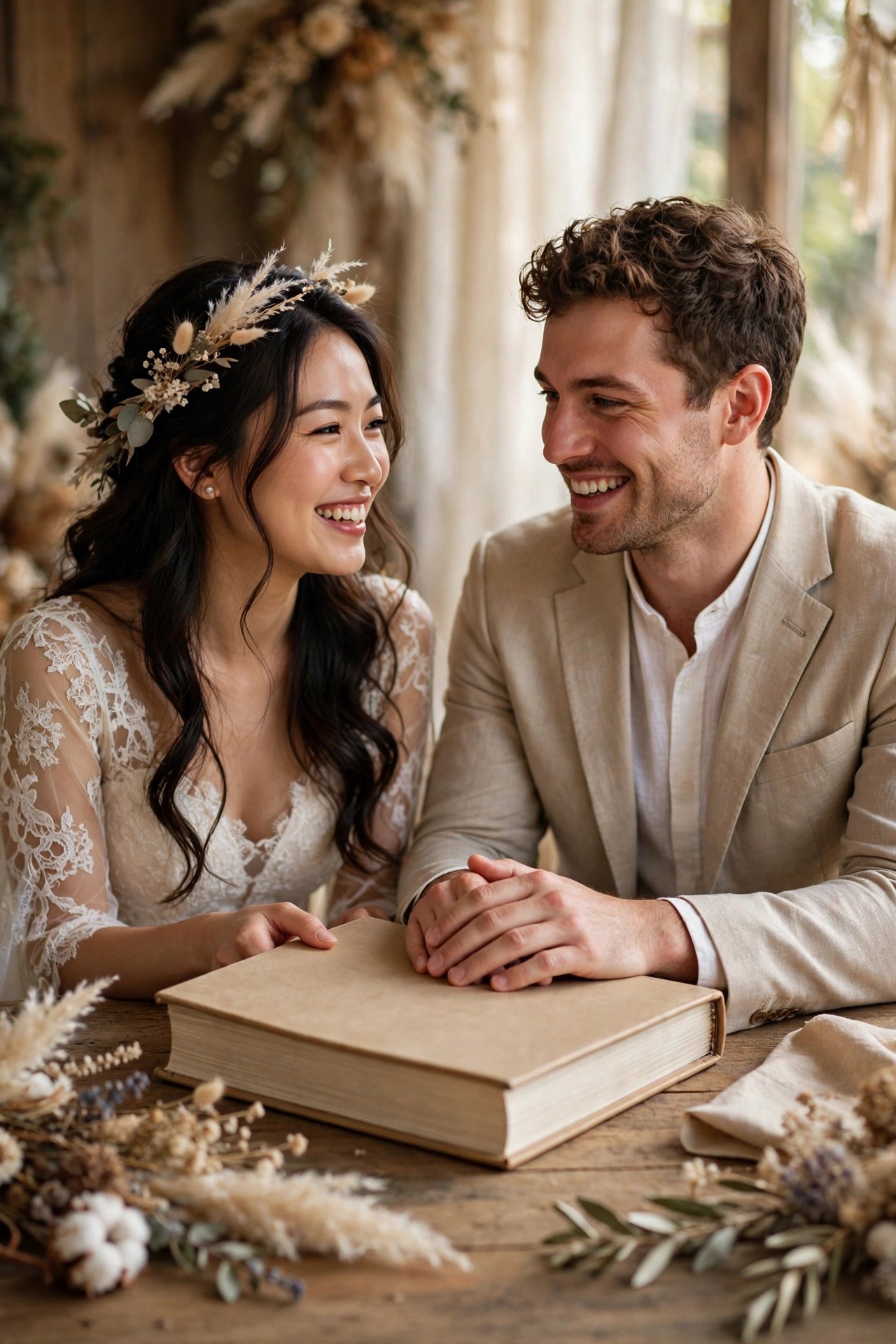 Anniversary photo idea for the caption: First chapter: complete.