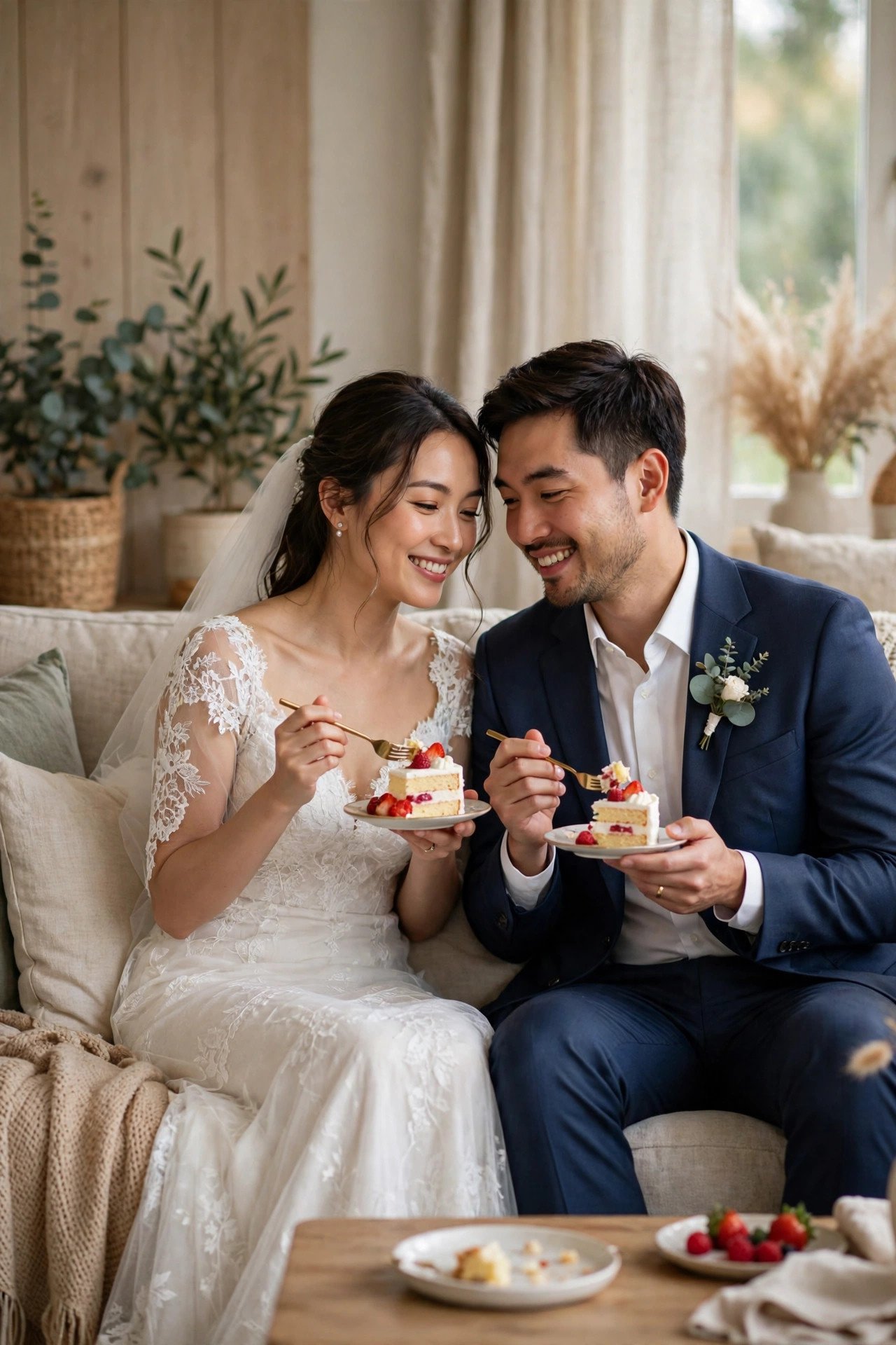 Anniversary photo idea for the caption: Wedding day: perfect. Marriage: even better.