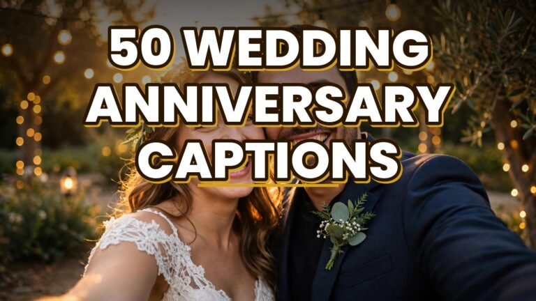 50 Wedding Anniversary Captions (2027)