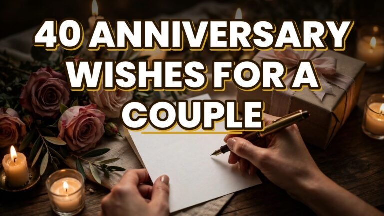 40 Anniversary Wishes for a Couple (2027)