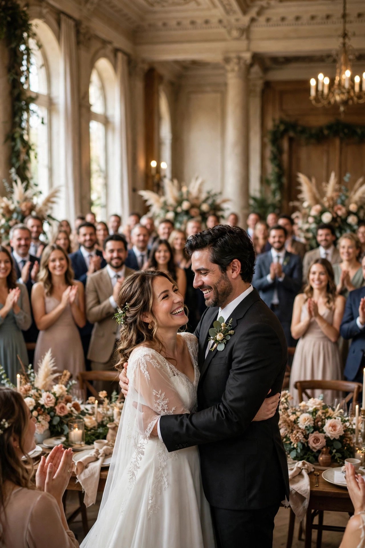 Guests celebrating at a vow renewal: Go Big Only If a Big Room Genuinely Delights You