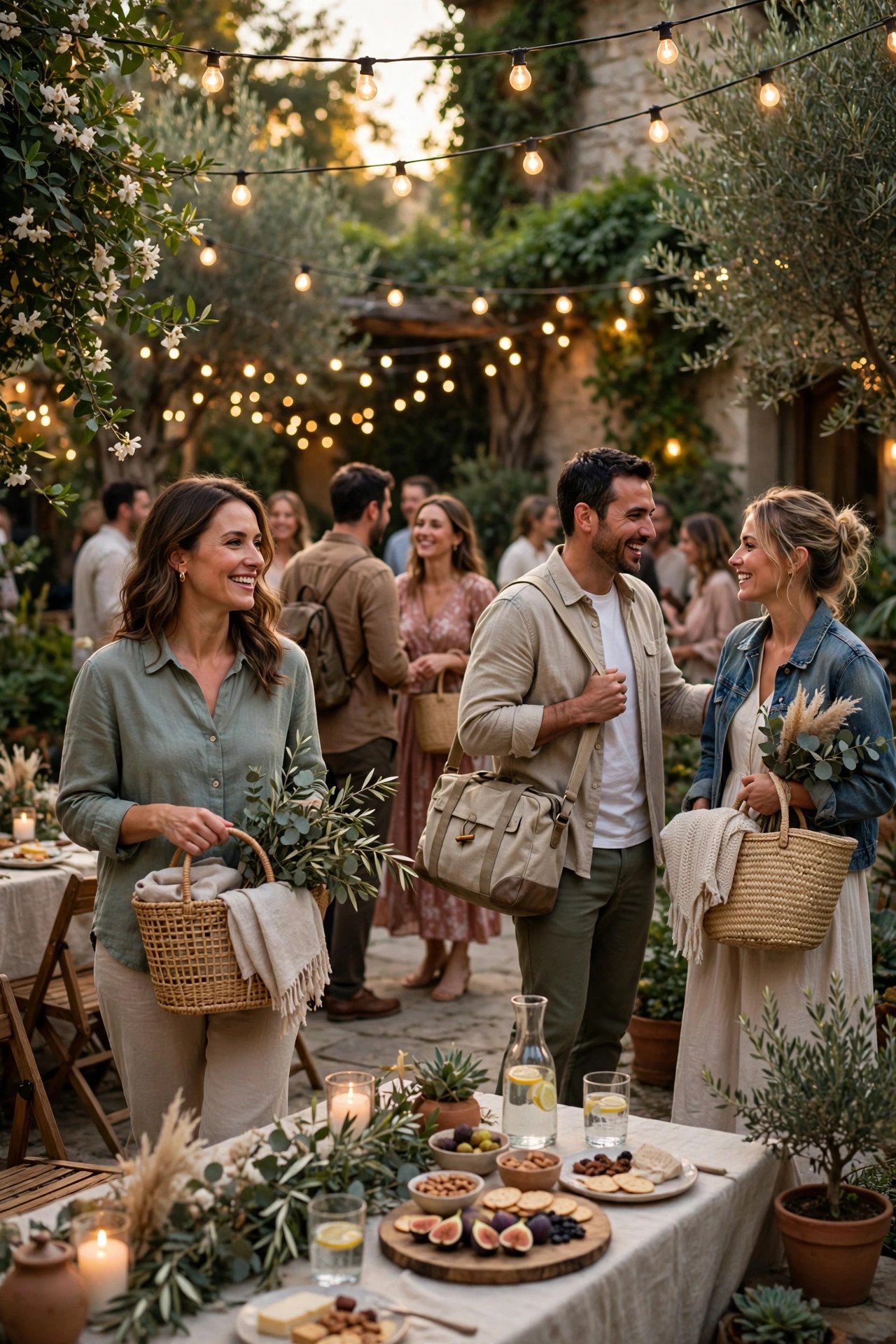 Friday welcome party kickoff on a wedding weekend itinerary