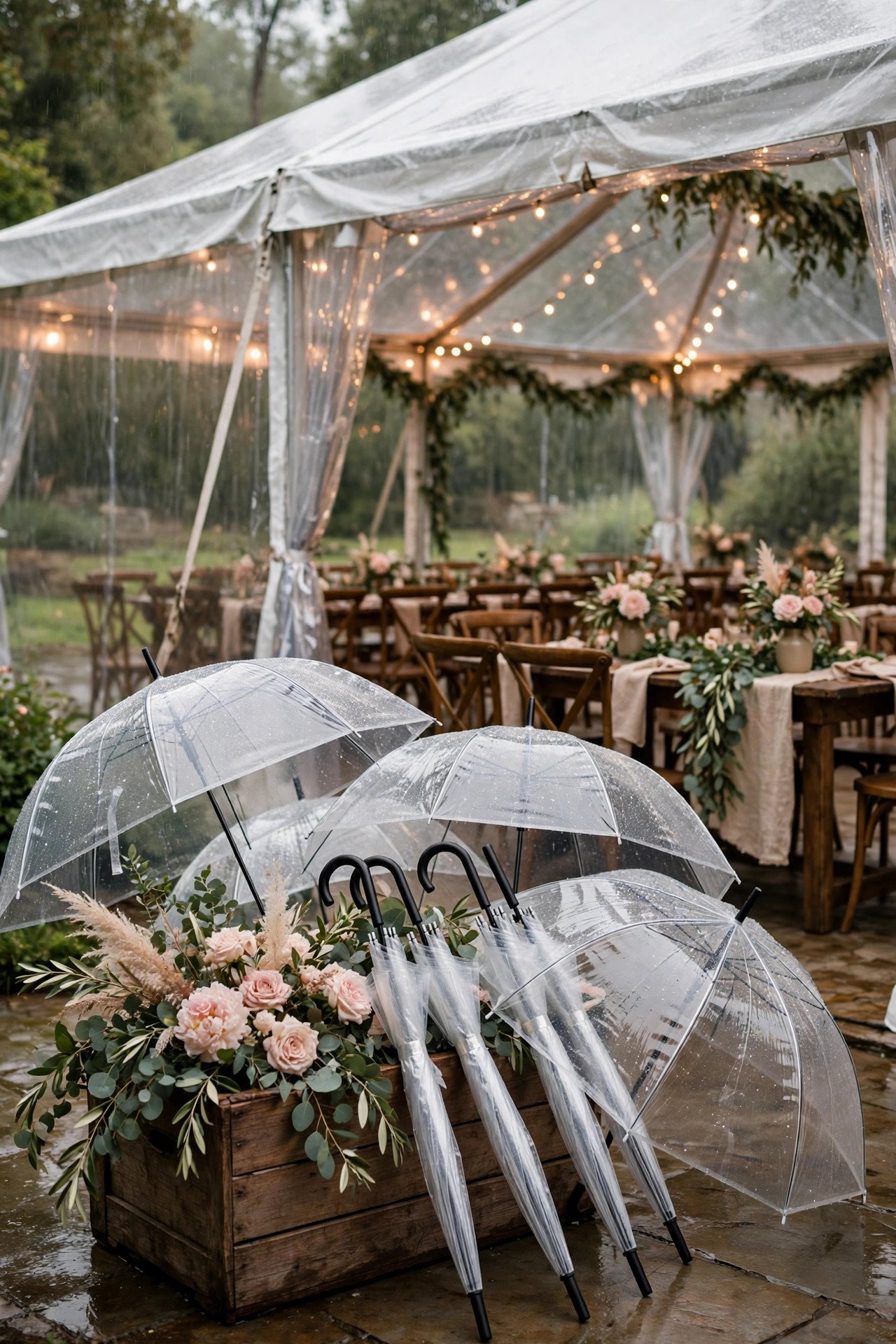 Rain plan backup on a wedding weekend itinerary