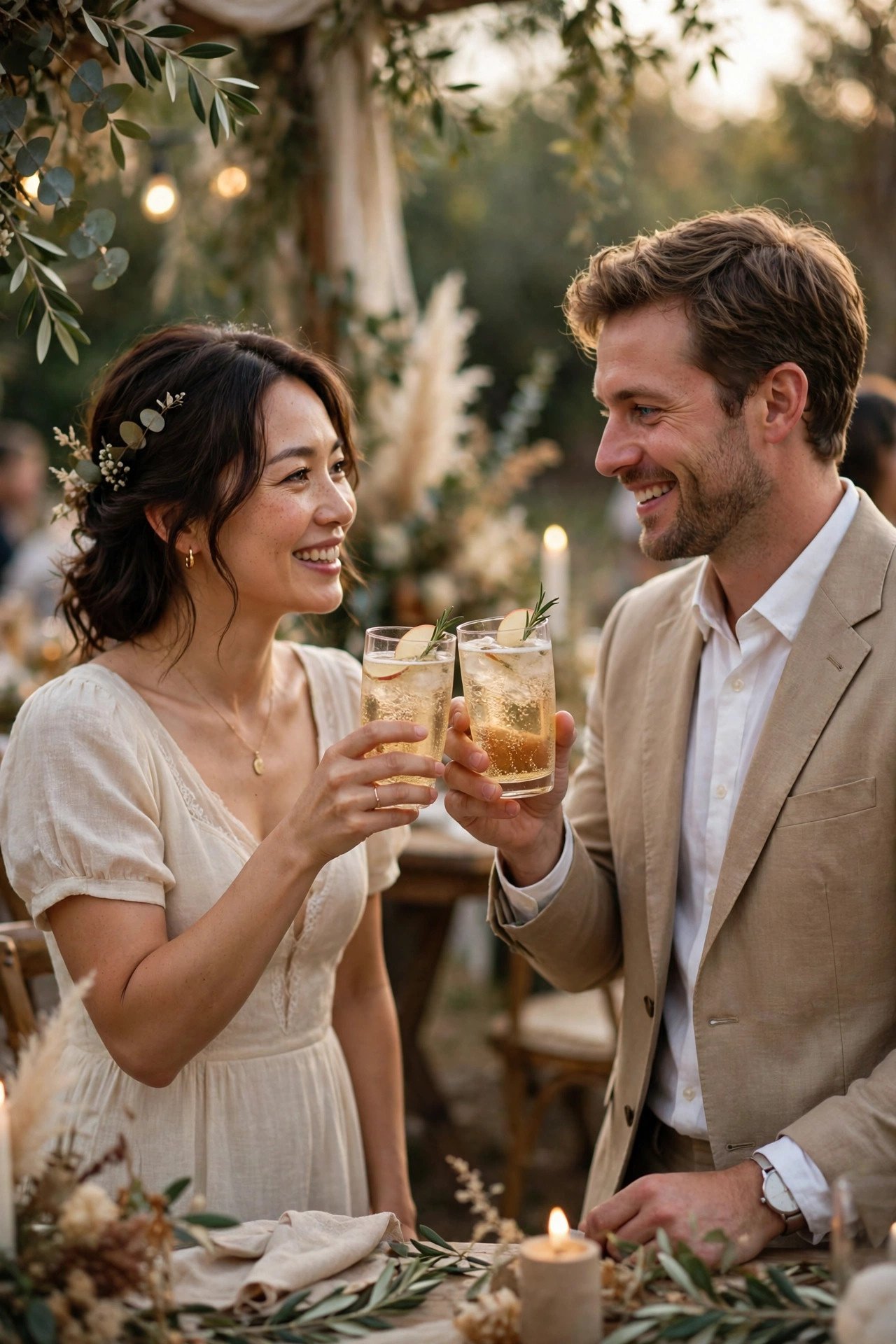 Welcome toast and weekend overview at a wedding welcome party