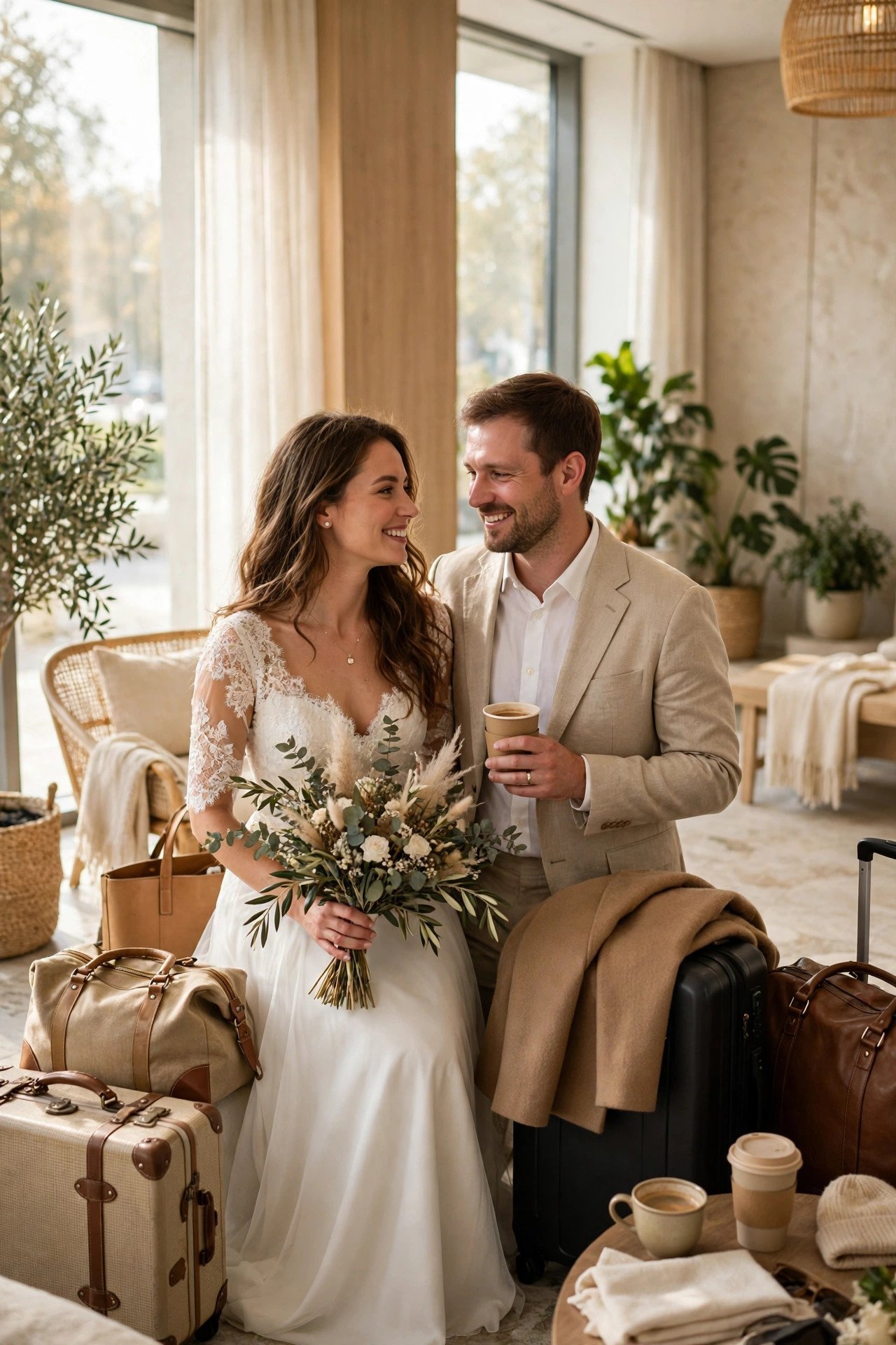 Checkout and departure reminders on a wedding weekend itinerary
