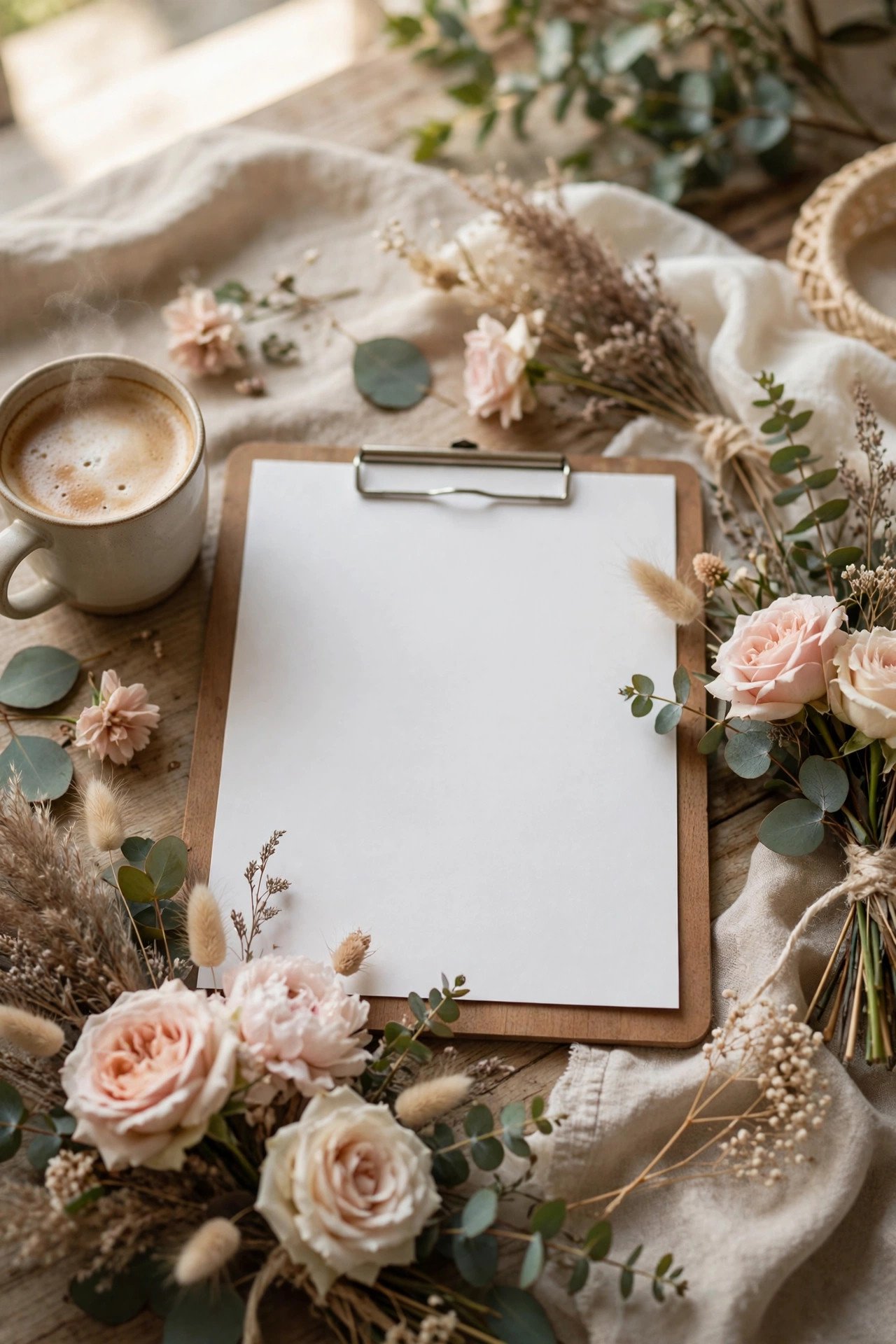 One-page master itinerary for wedding vendors